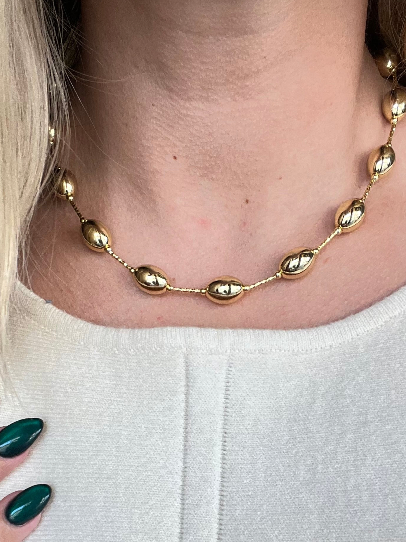 Treasure Jewels Gold Magnet Necklace - Coremarkets