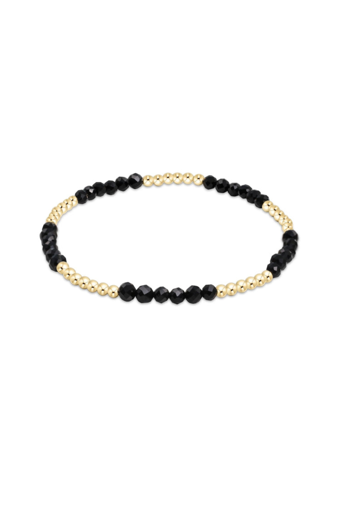 Enewton 2.5mm Faceted Onyx Blissful Pattern Bracelet - Coremarkets