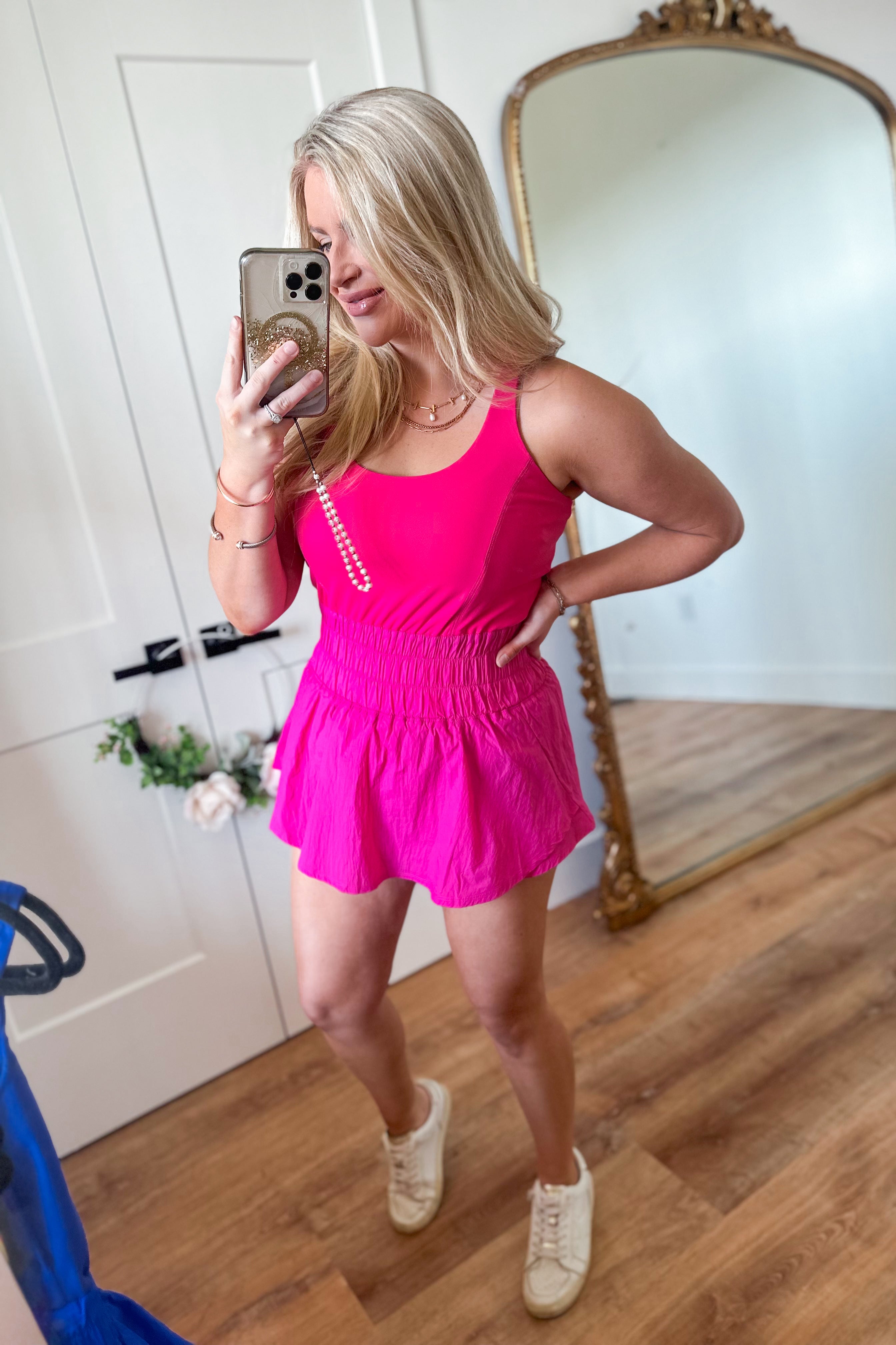 Harper Cross Over Back Sporty Romper - Coremarkets