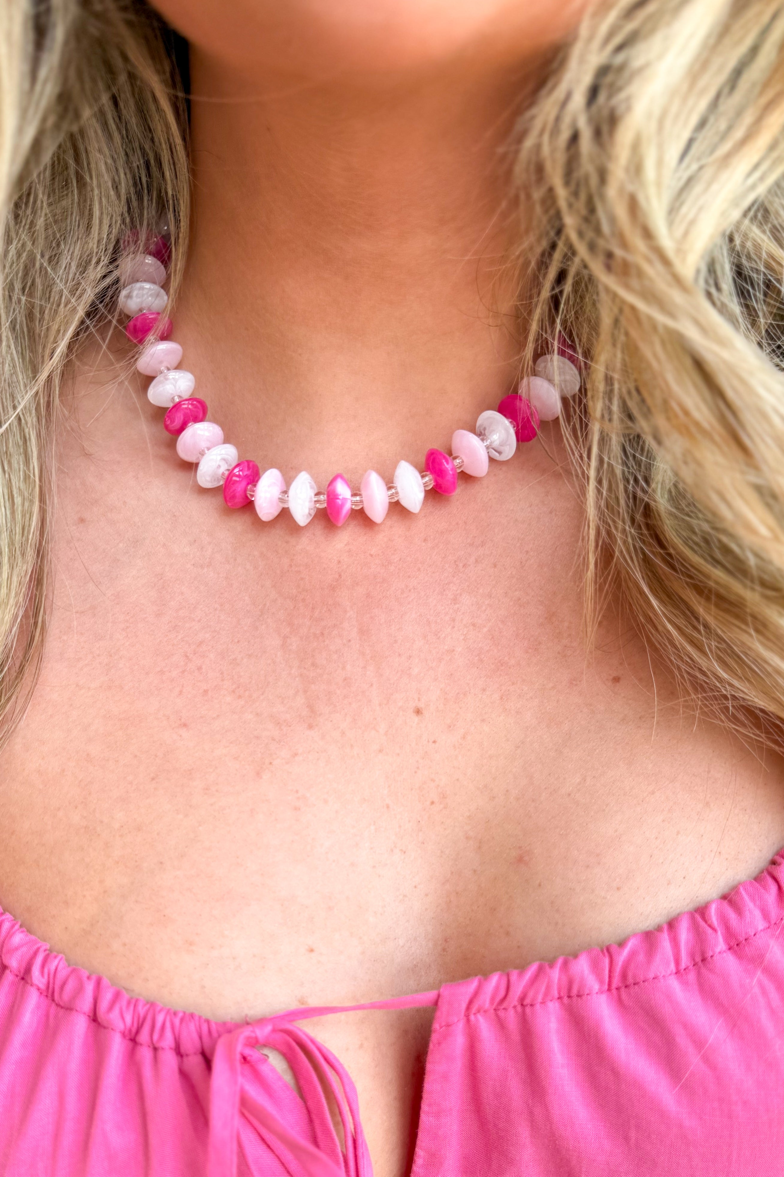 Treasure Jewels Pink Pop Necklace - Coremarkets