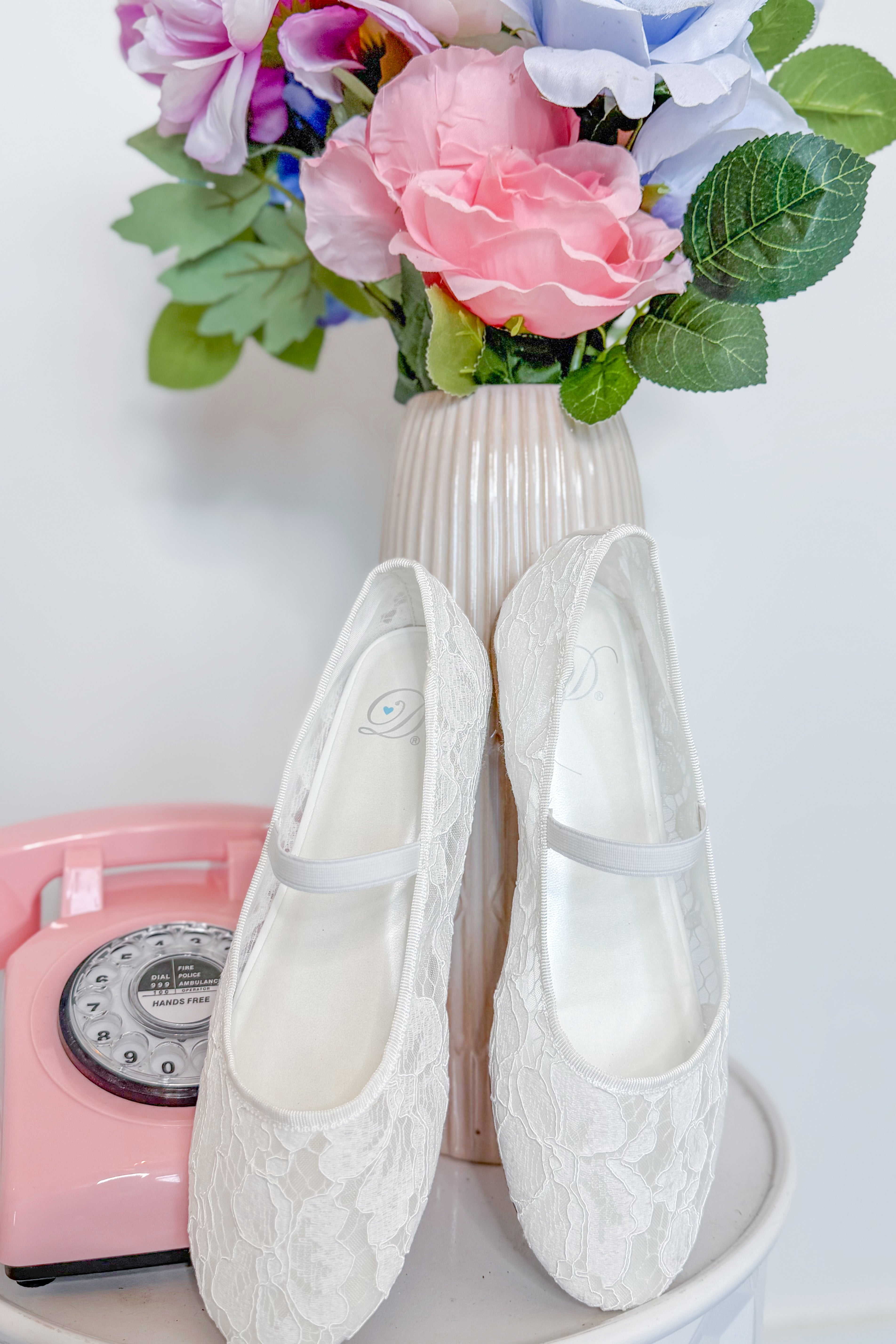 Soda Renee Lace Ballerina Flat - Coremarkets