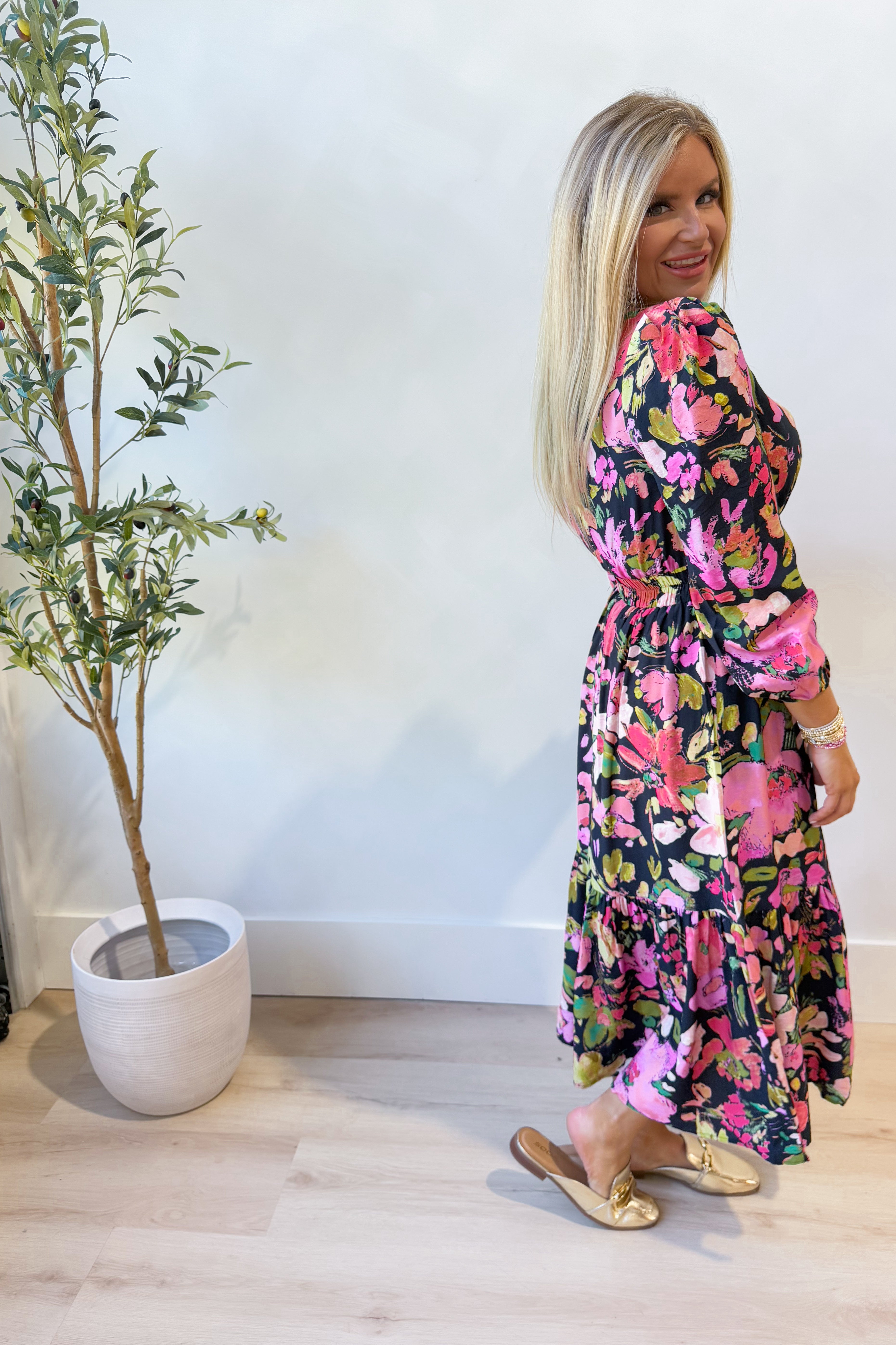 Nikki Floral Garden Maxi Dress - Coremarkets