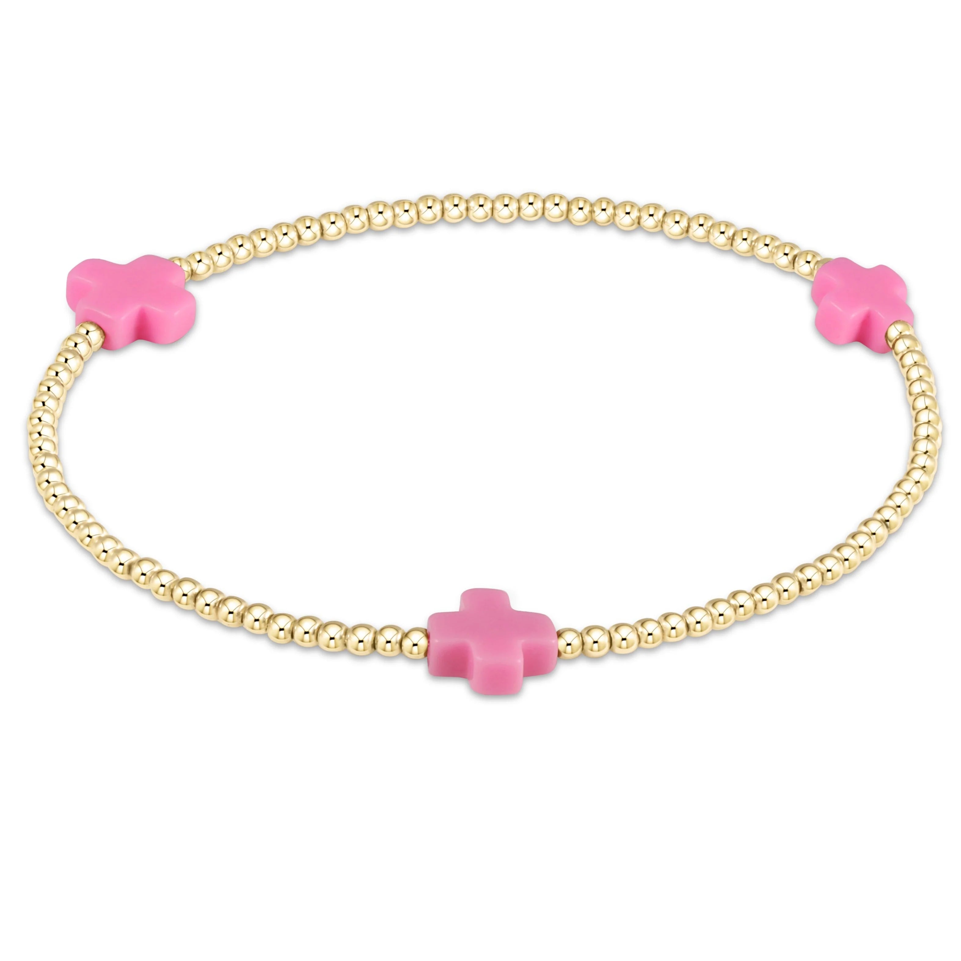 Enewton 2mm Signature Cross Gold Bracelet - Coremarkets