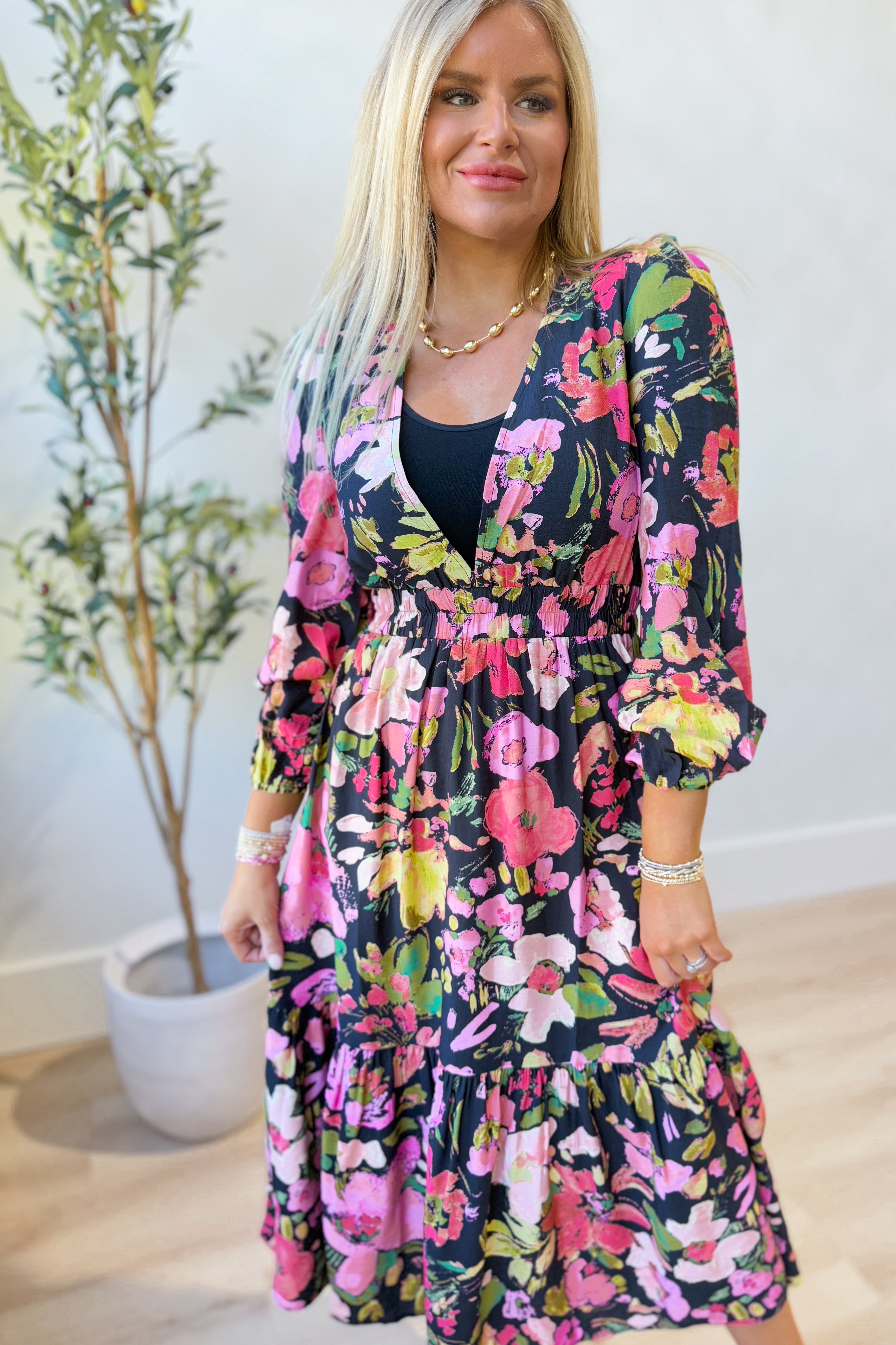Nikki Floral Garden Maxi Dress - Coremarkets