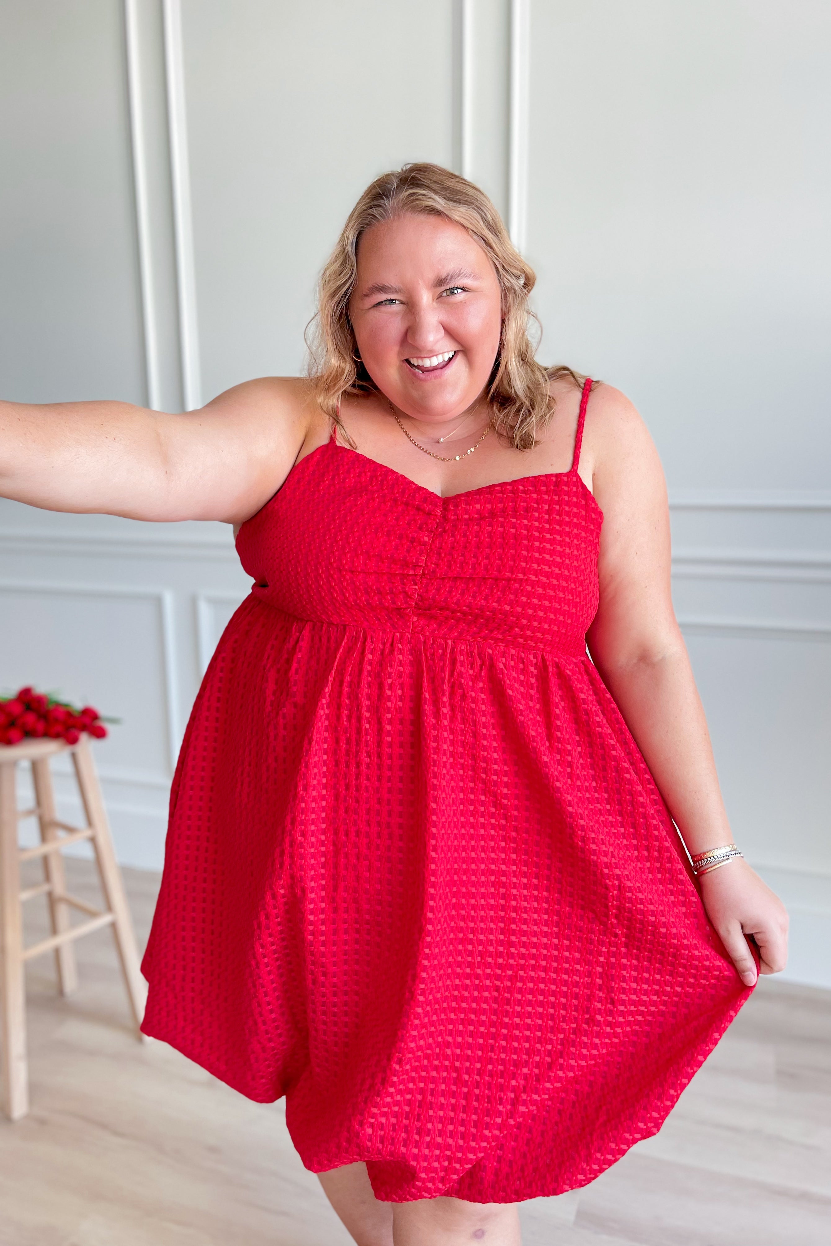 Rosie Bubble Hem Dress - Coremarkets