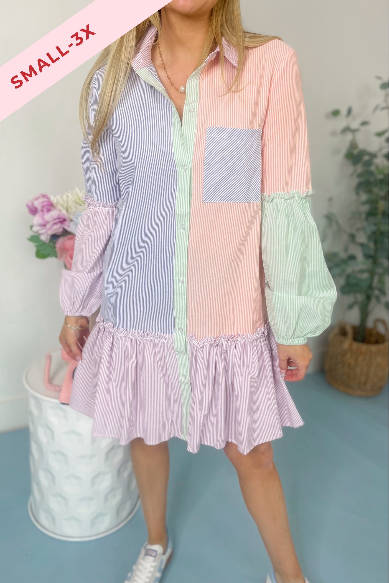 Victoria Multi Striped Dress - Coremarkets