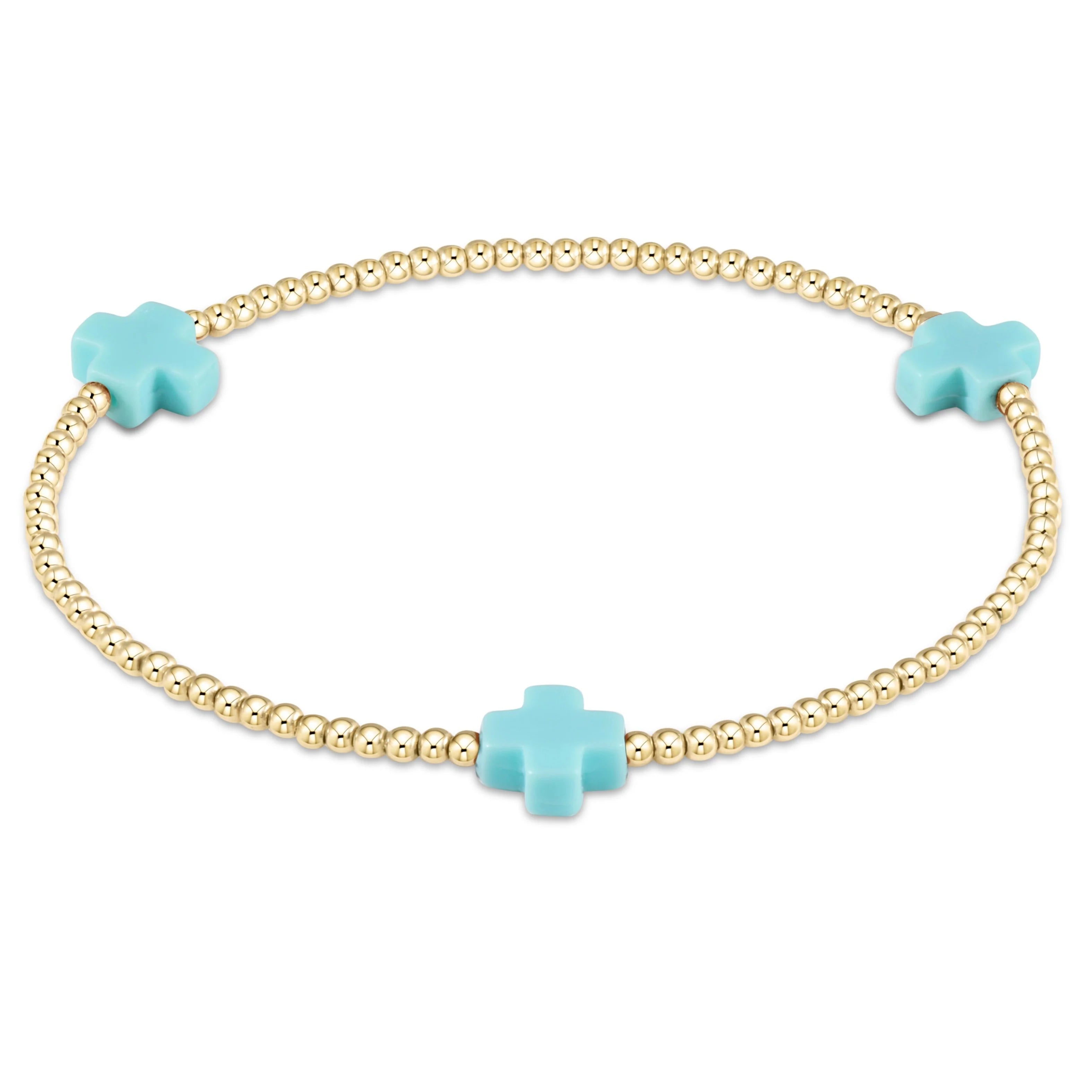 Enewton 2mm Signature Cross Gold Bracelet - Coremarkets