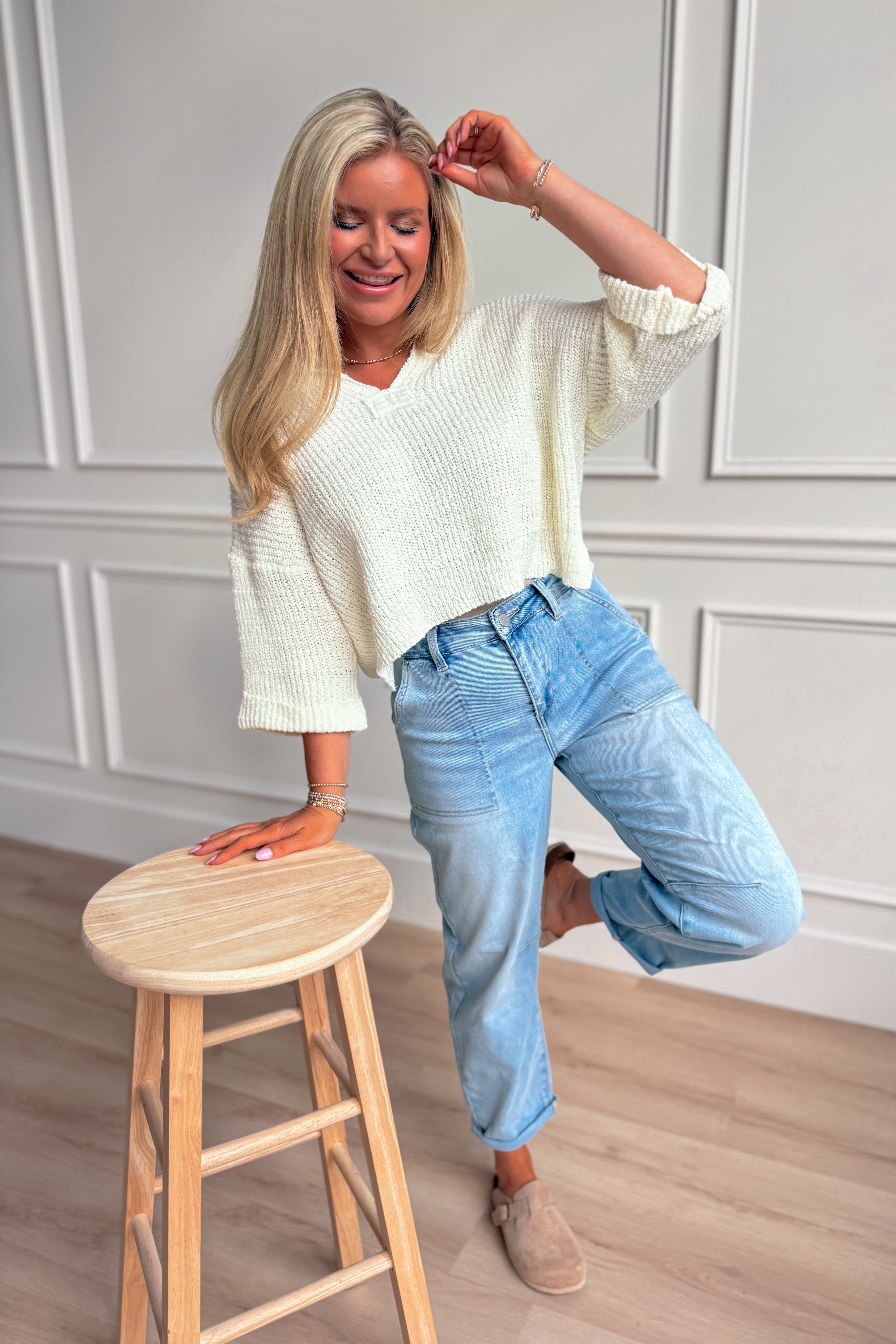 Becca Light Weight Knit Sweater Top - Coremarkets