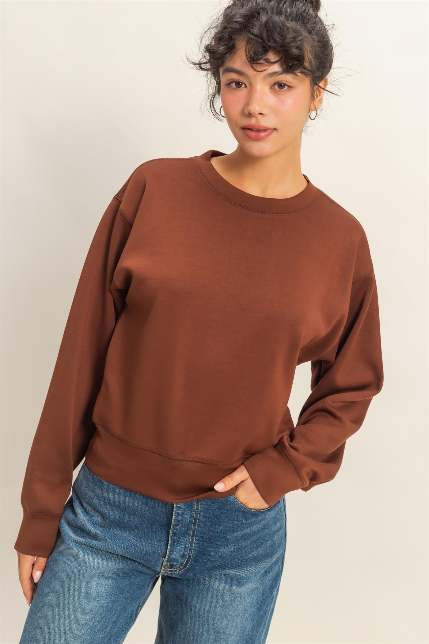 Terry Round Neck Pullover - Coremarkets