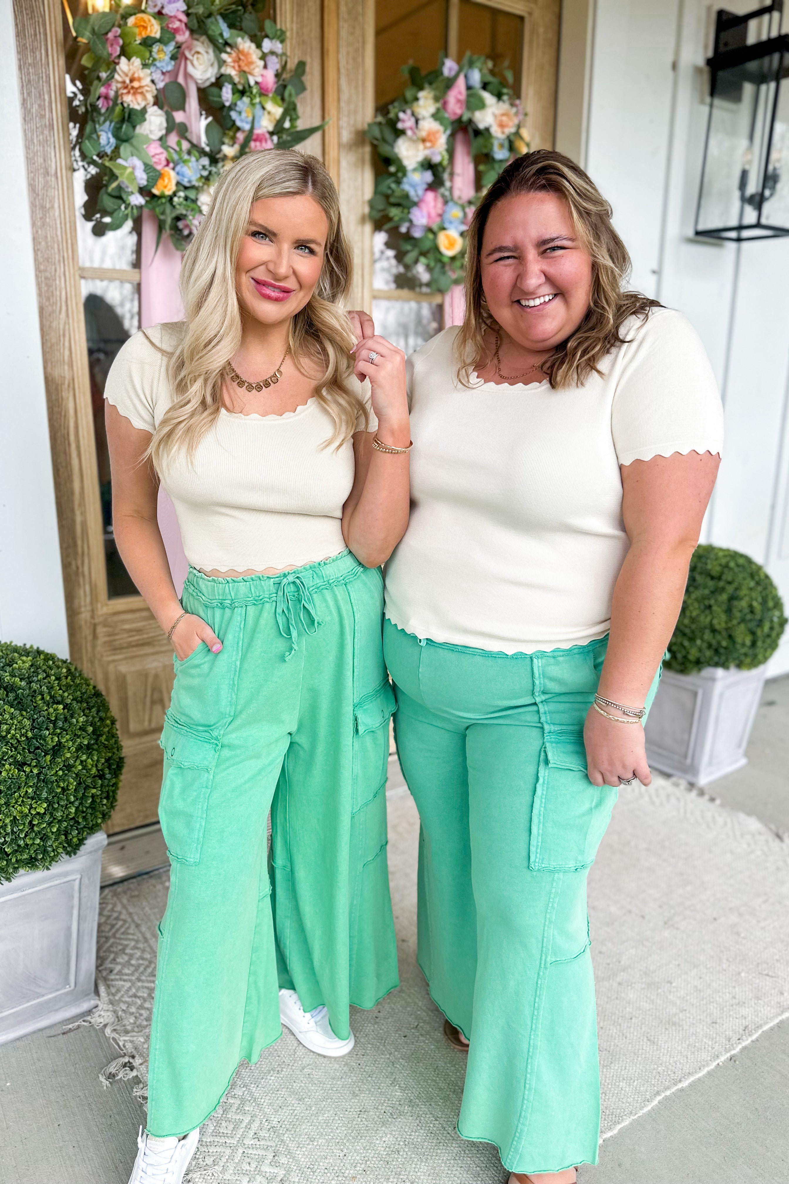 Mateo Mineral Washed Wide Leg Cargo Pants - Coremarkets