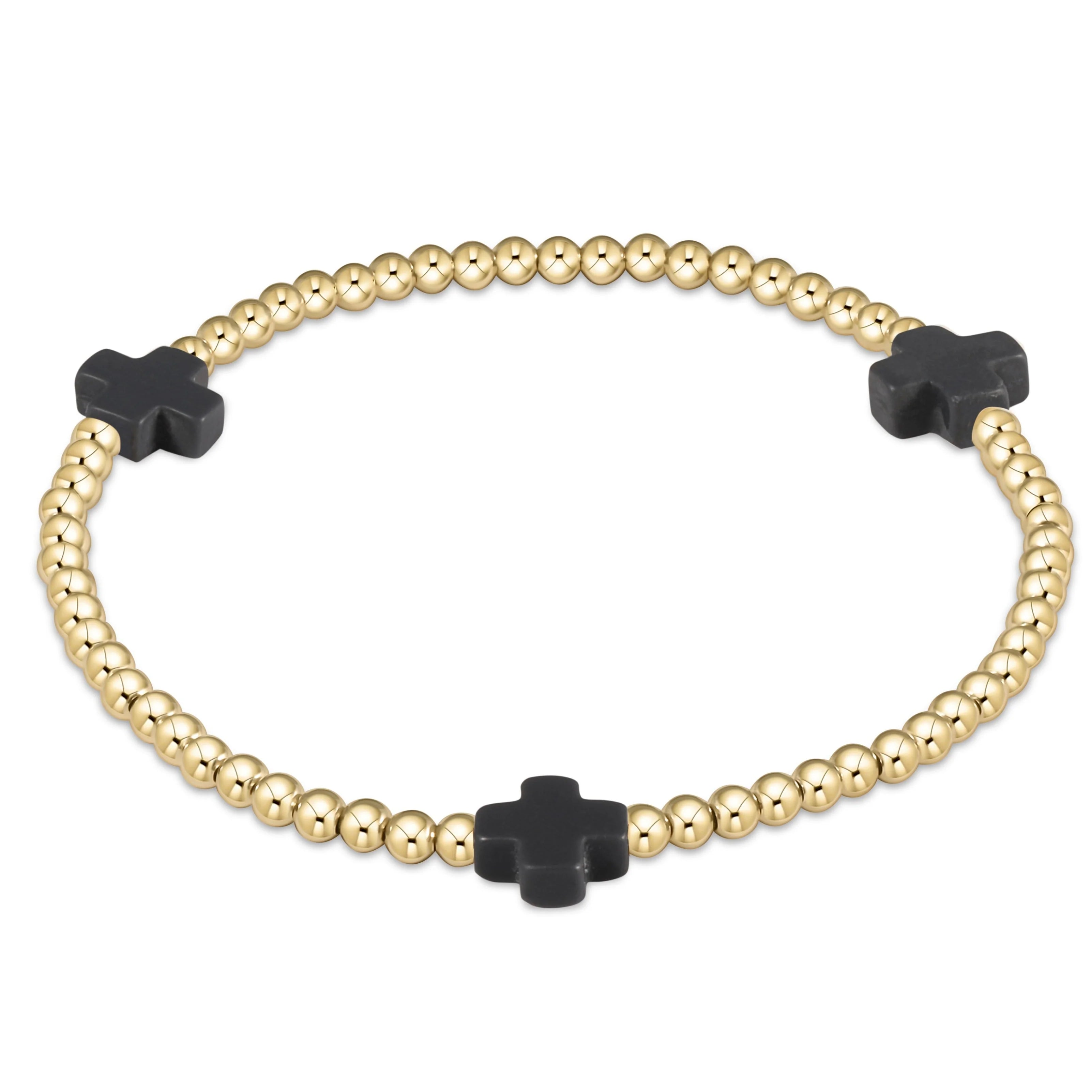 Enewton 3mm Signature Cross Gold Bracelet - Coremarkets