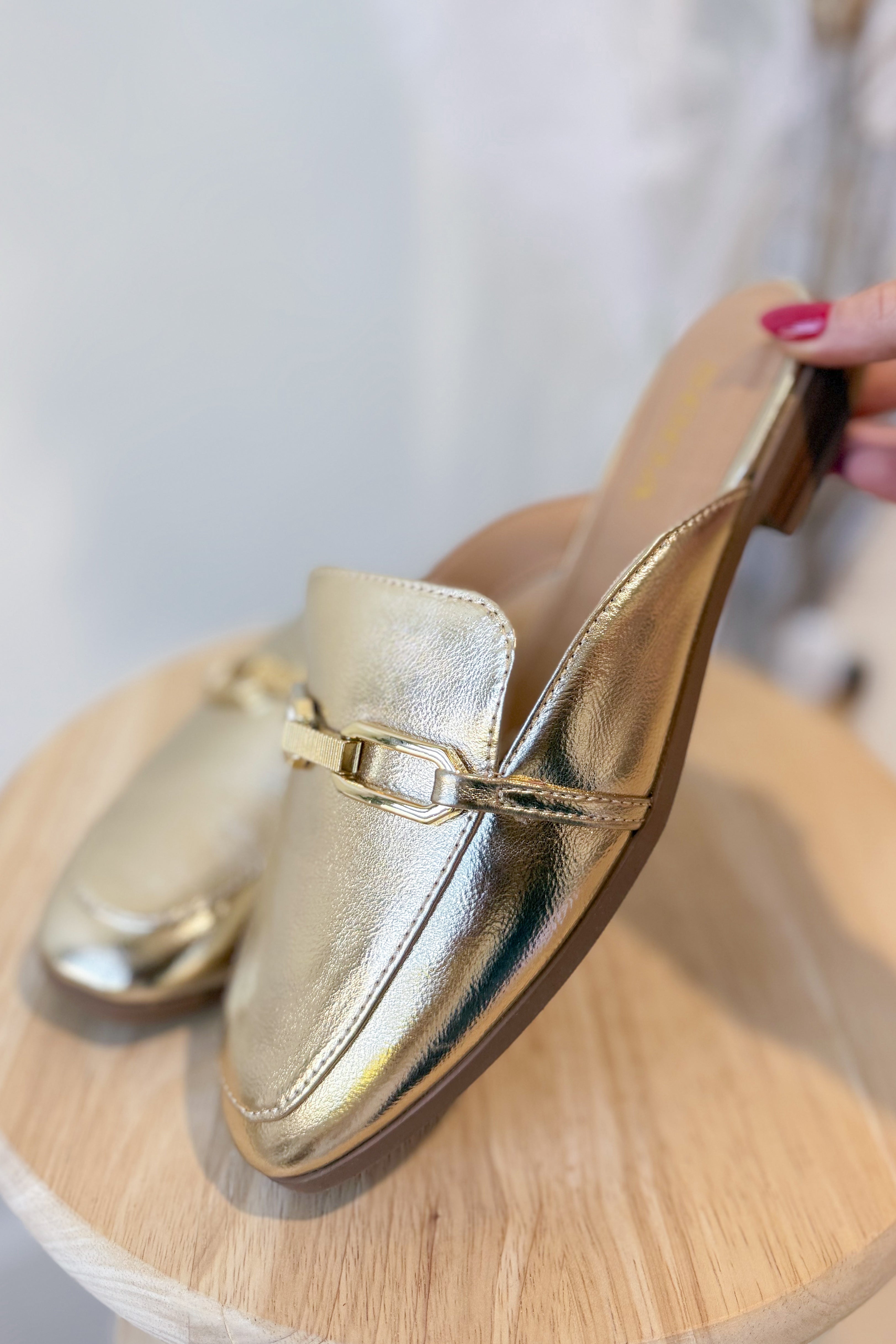 Soda Eleanor Solid Slip On Mule - Coremarkets