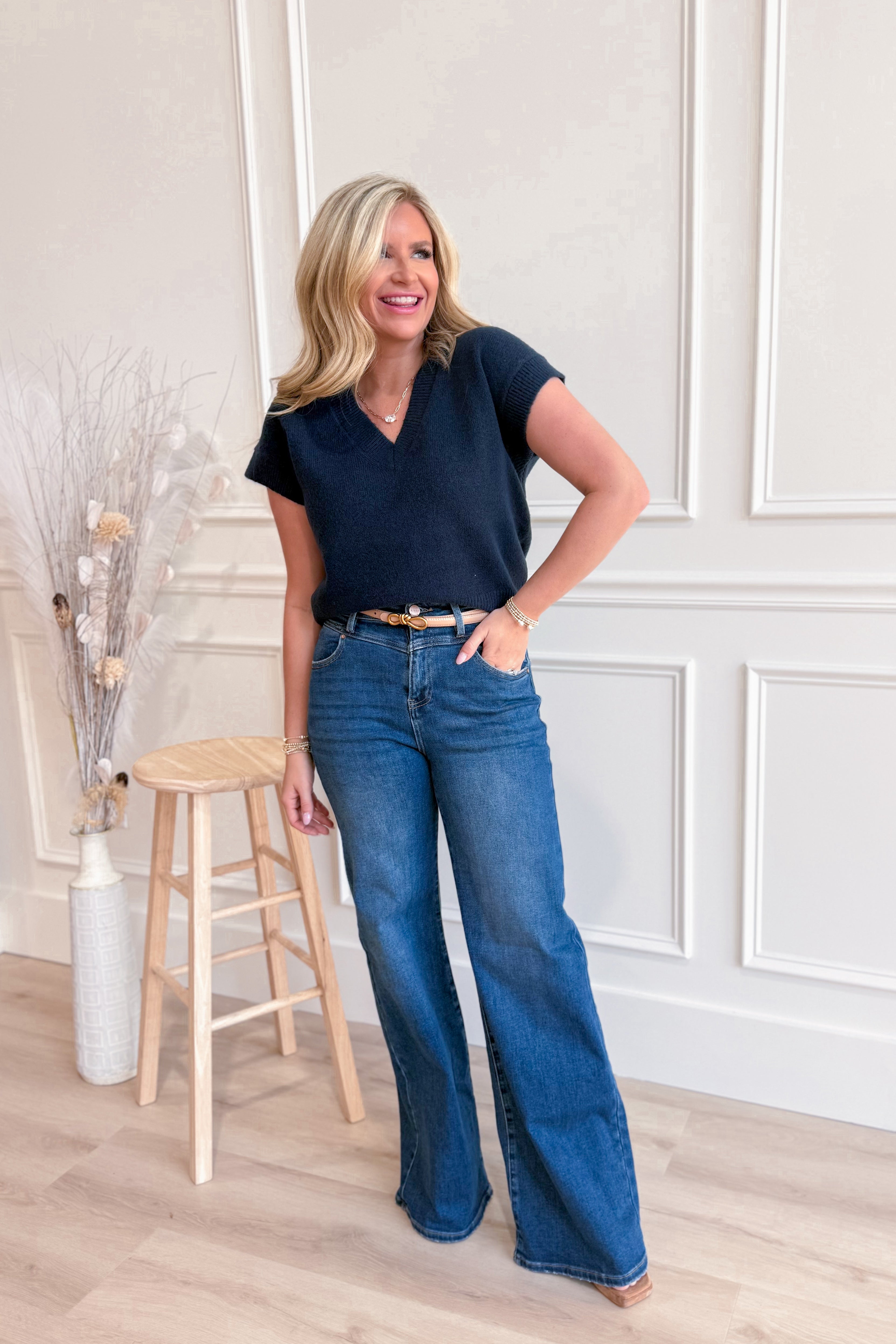 Jasmine Short Sleeve Knit Top - Coremarkets