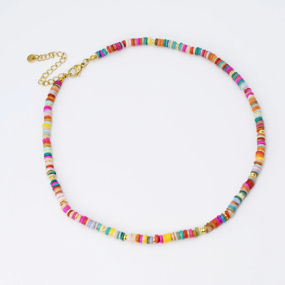 Treasure Jewels Rainbow Bright Gemstone Necklace - Coremarkets
