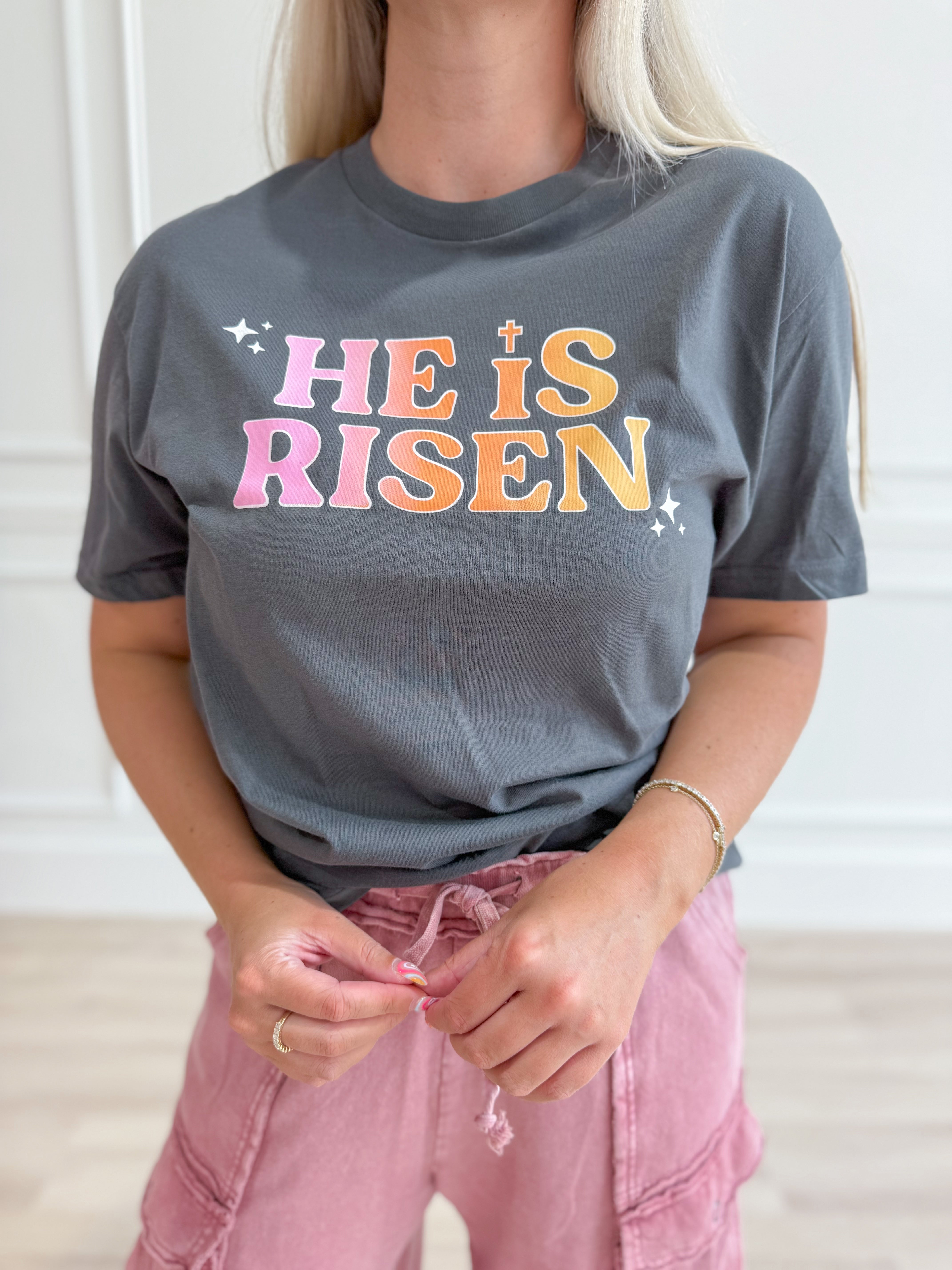 He Is Risen Graphic T-shirt - Coremarkets