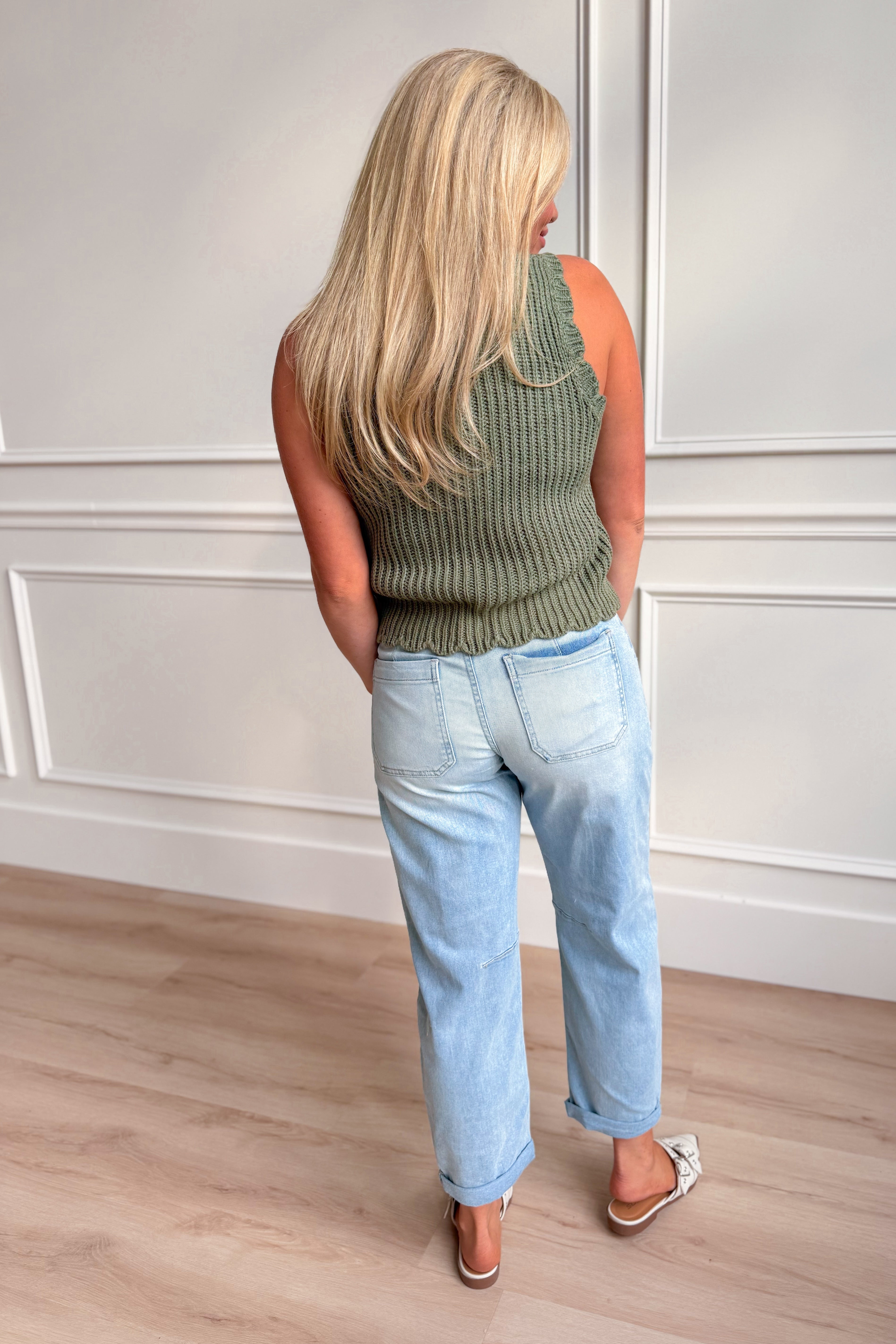 Linda Flower Knit Sweater Vest - Coremarkets