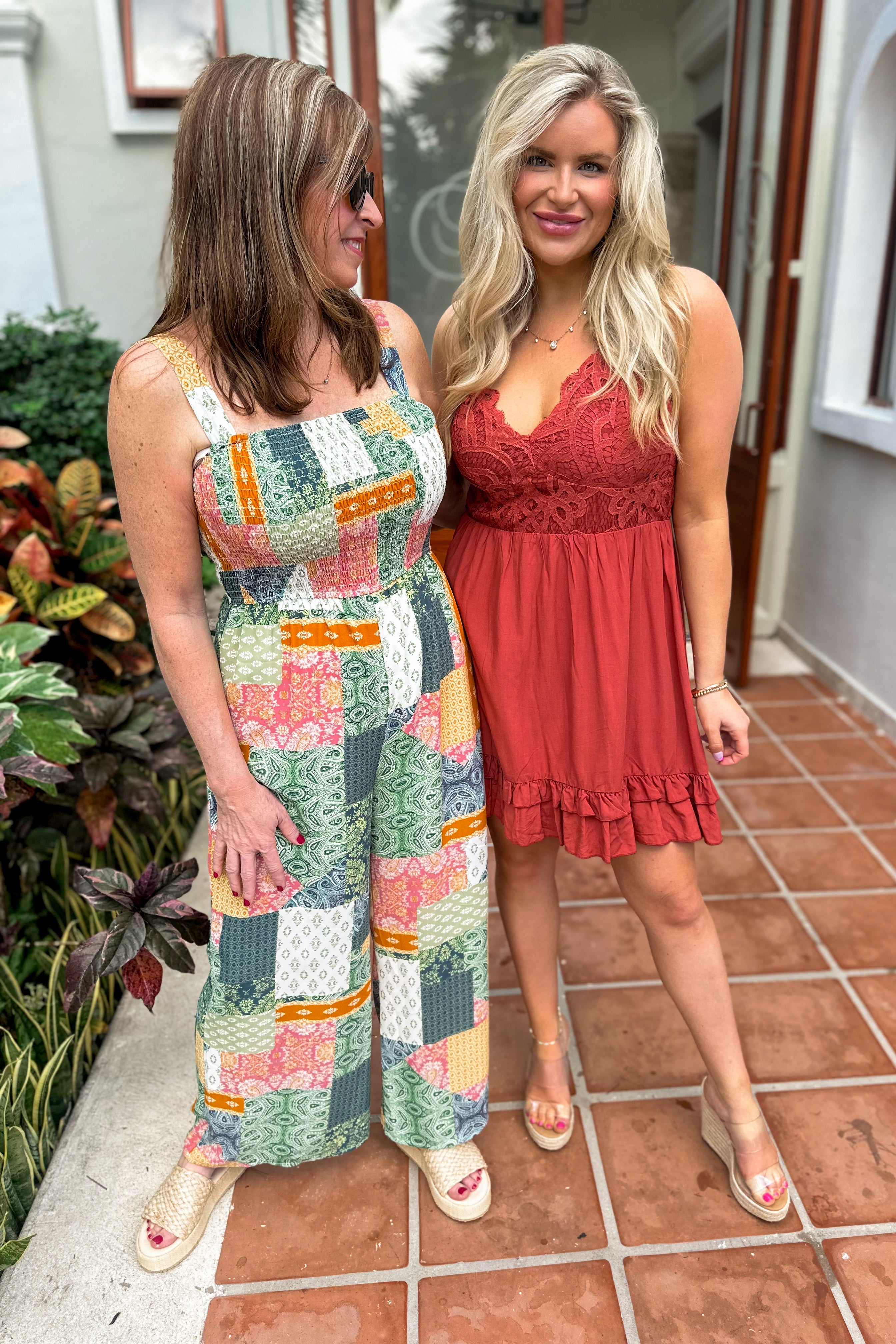 Blair Lace Detail Flare Dress - Coremarkets