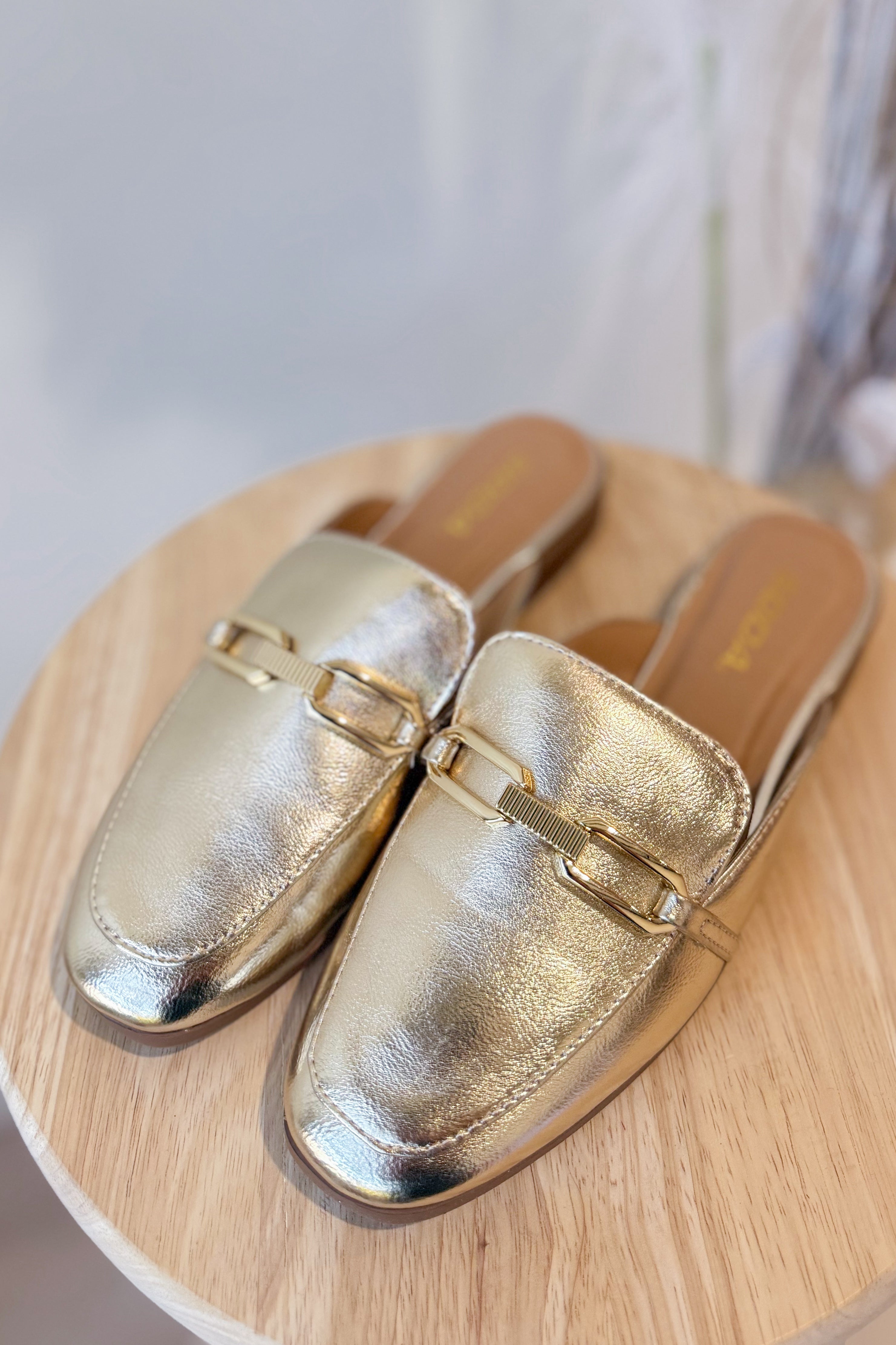 Soda Eleanor Solid Slip On Mule - Coremarkets