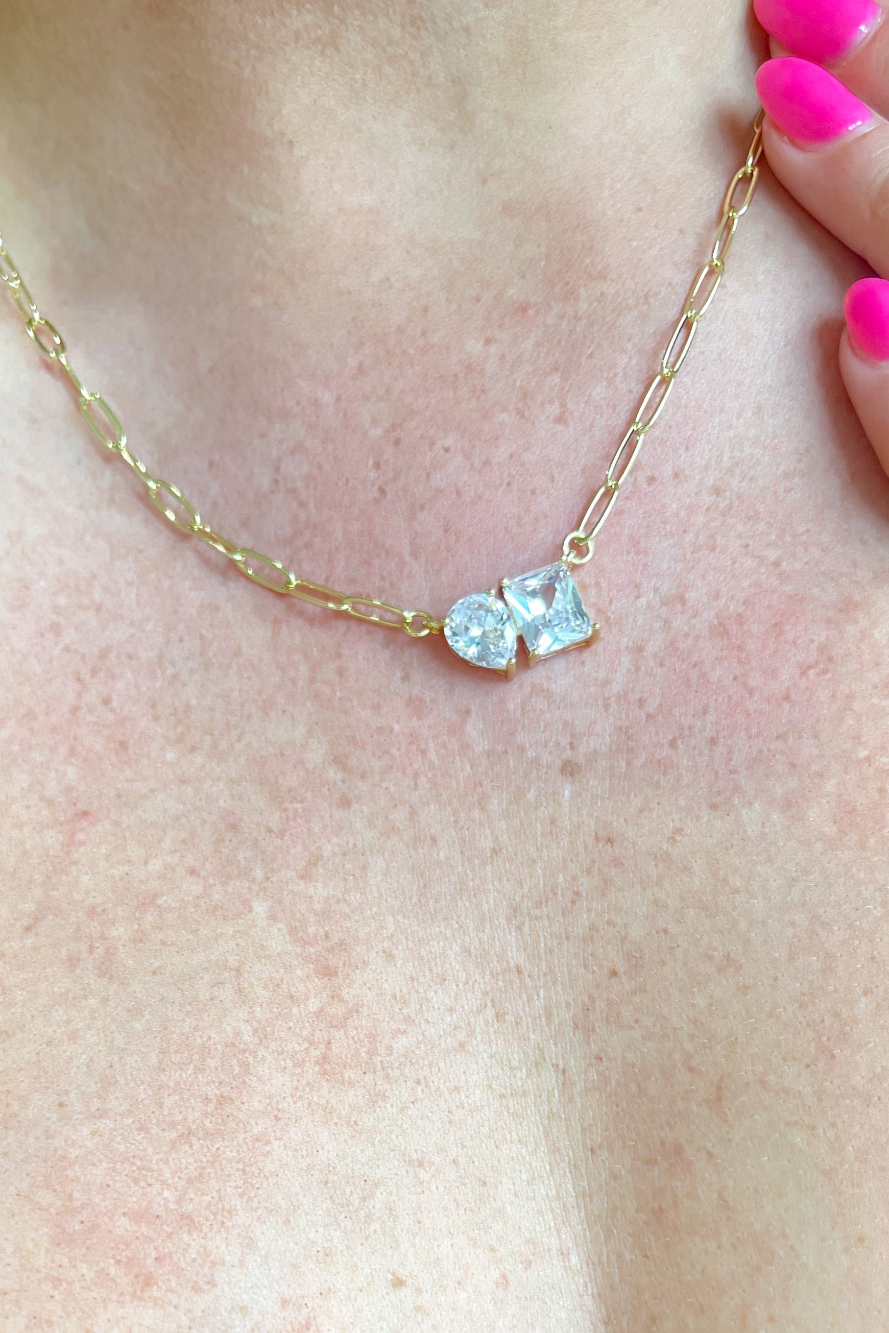 Treasure Jewels Double Harmony Gold Necklace - Coremarkets