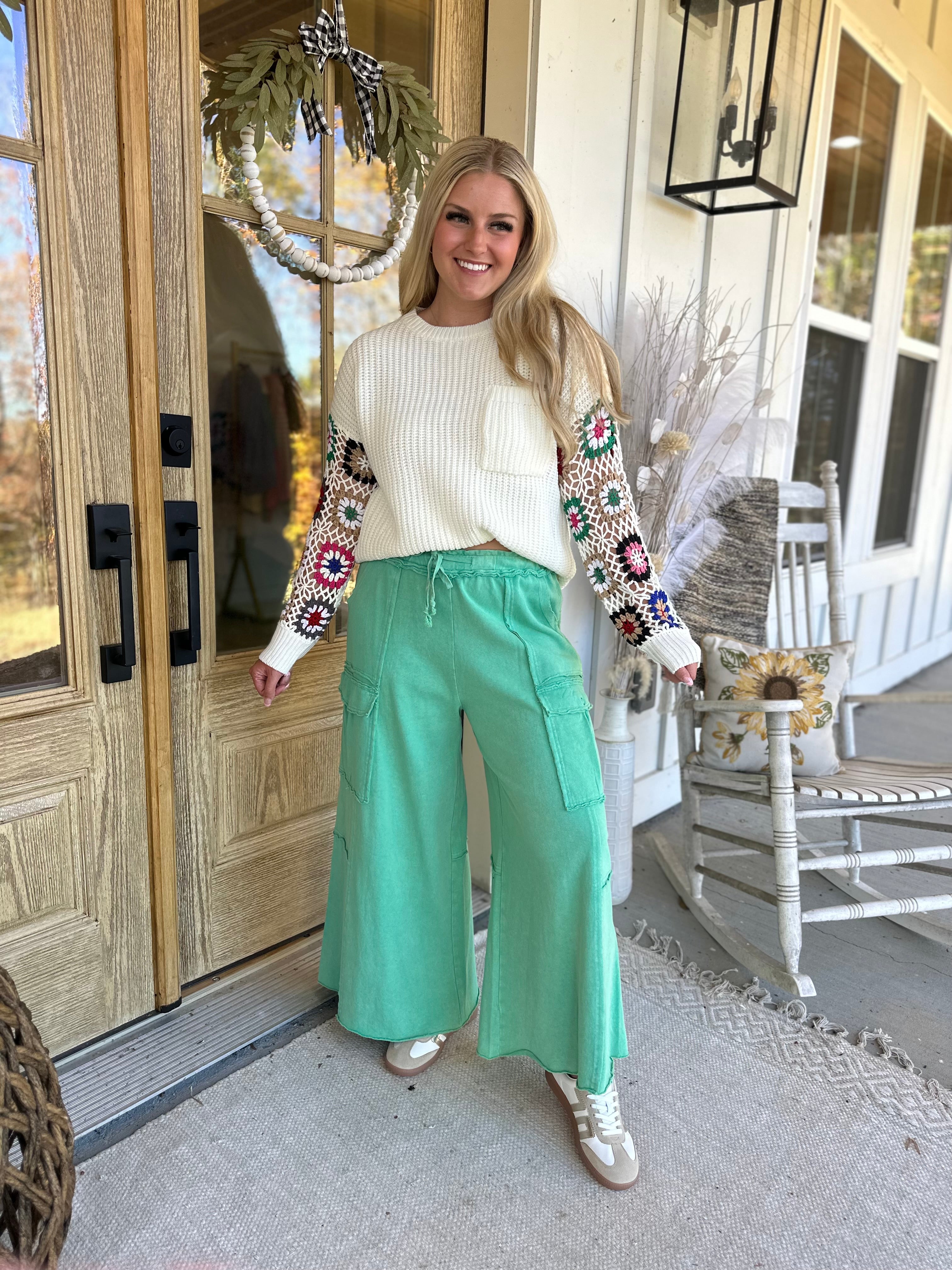 Mateo Mineral Washed Wide Leg Cargo Pants [S-3X] - Coremarkets