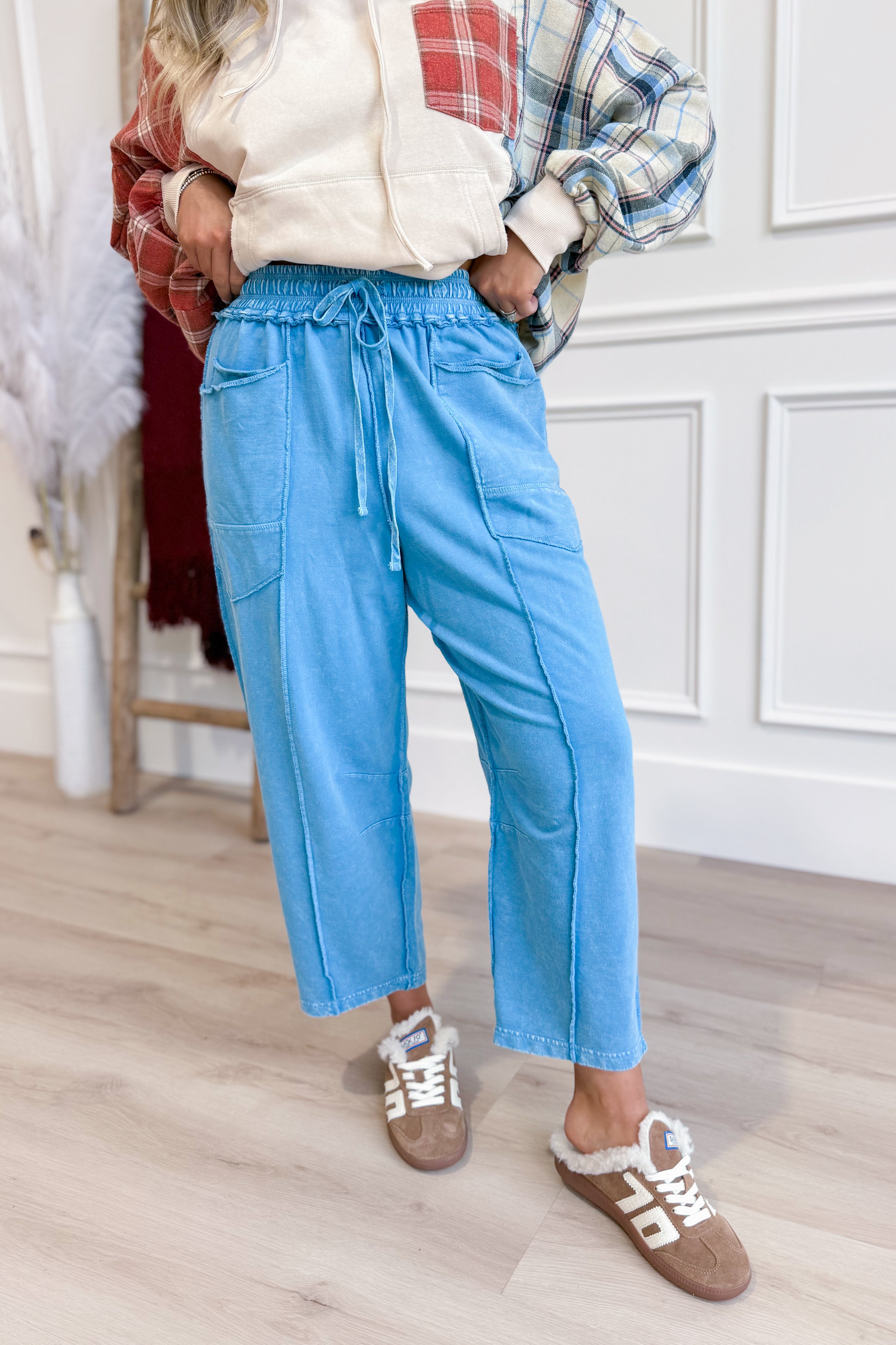 Vinny Mineral Washed Terry Knit Pant - Coremarkets