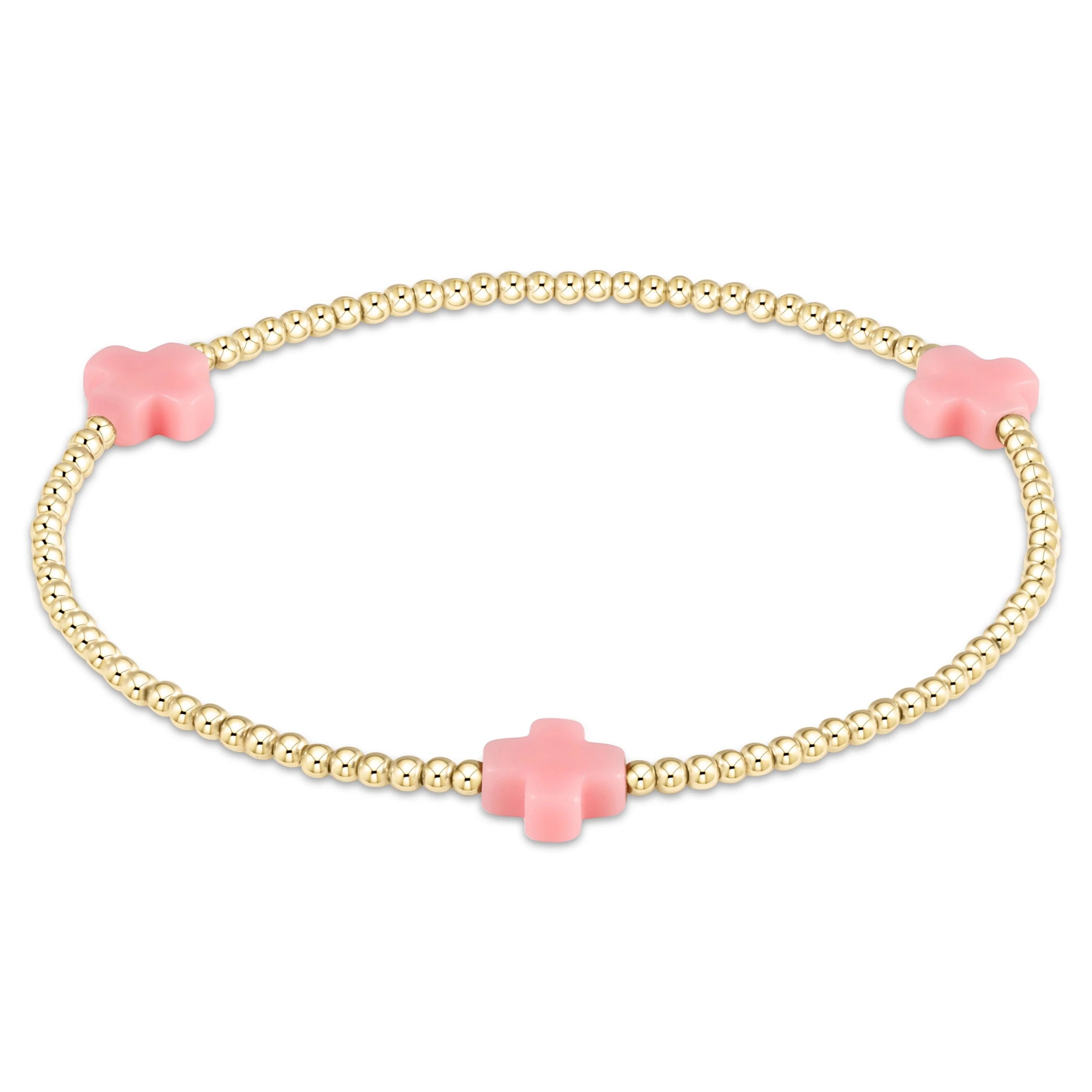 Enewton 2mm Signature Cross Gold Bracelet - Coremarkets