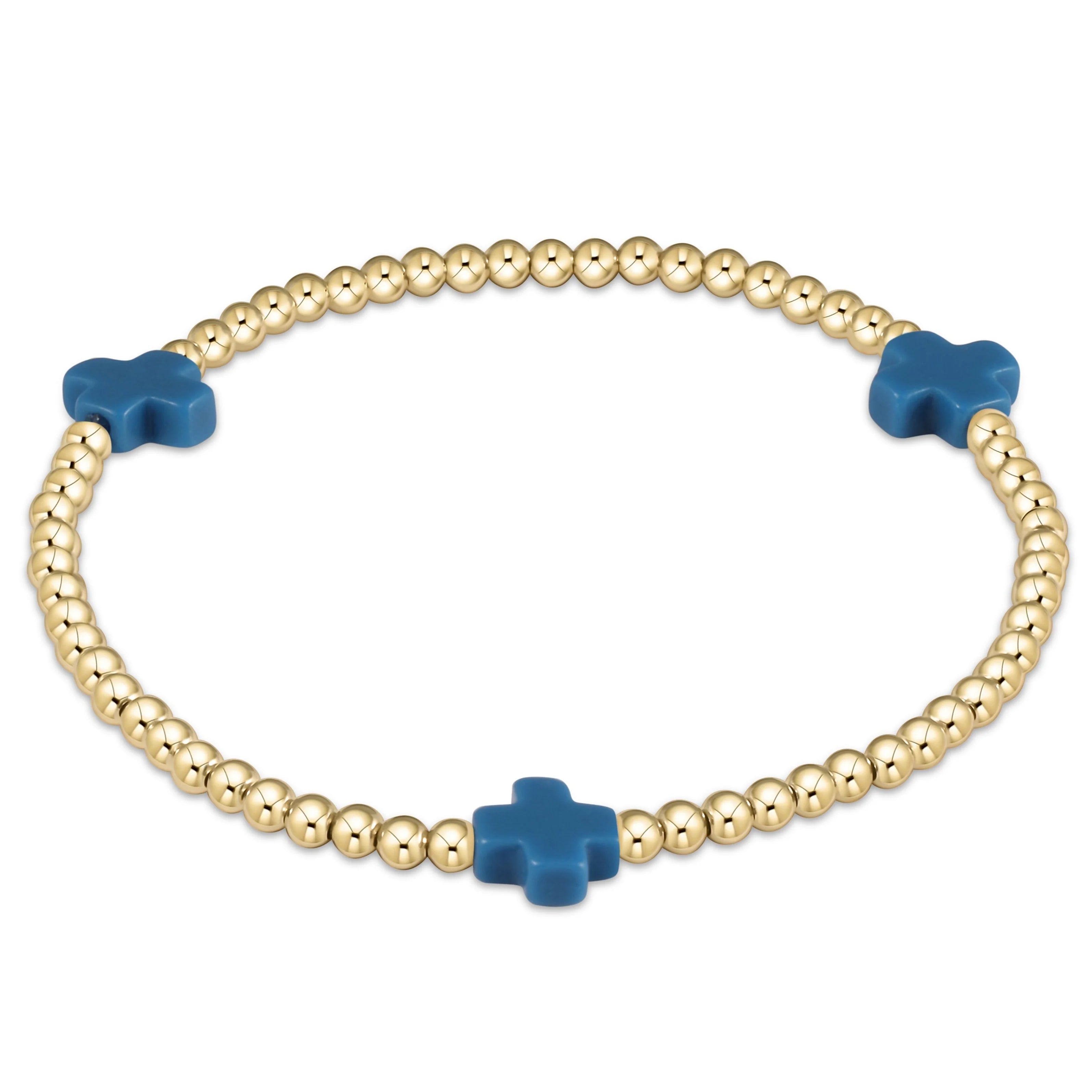 Enewton 3mm Signature Cross Gold Bracelet - Coremarkets