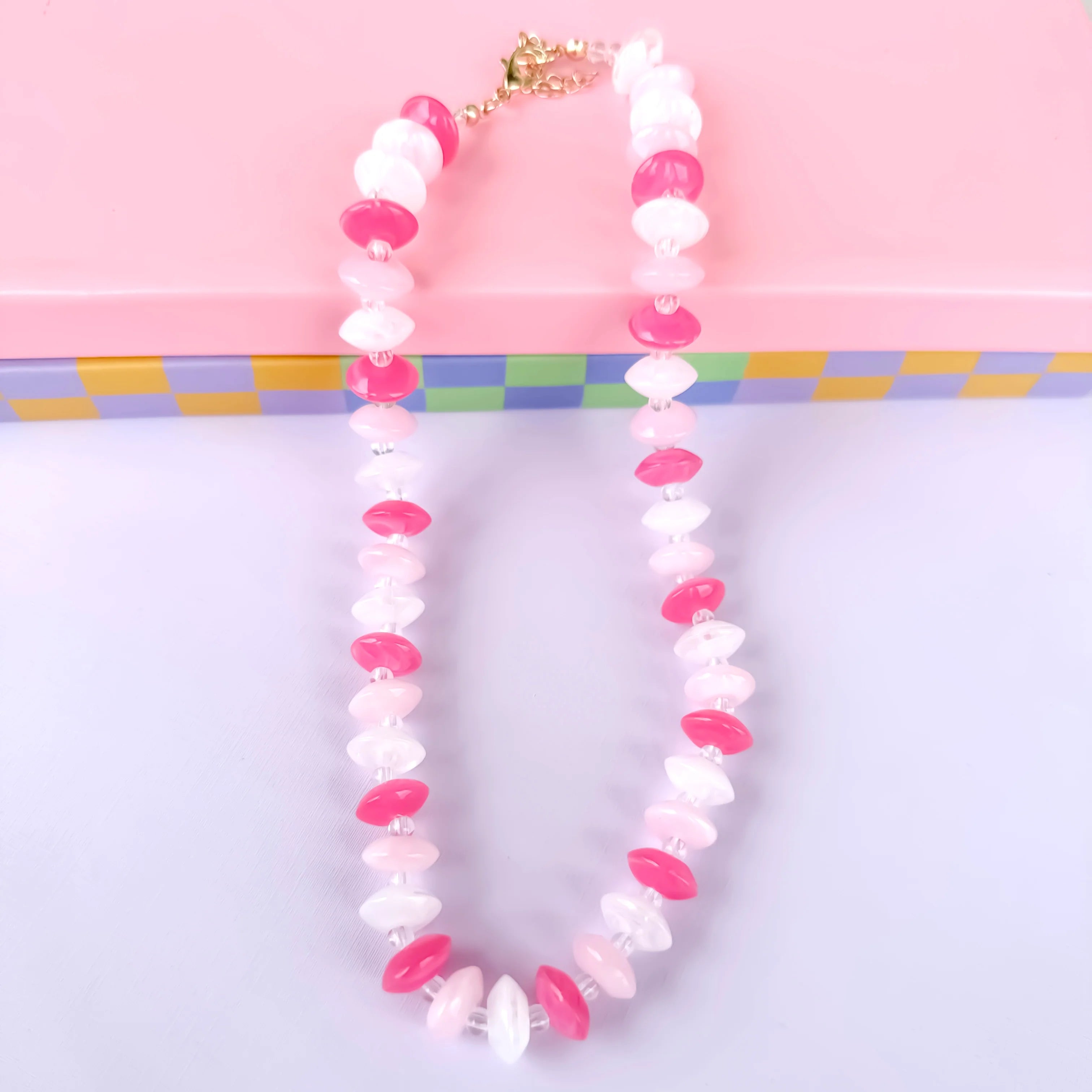Treasure Jewels Pink Pop Necklace - Coremarkets