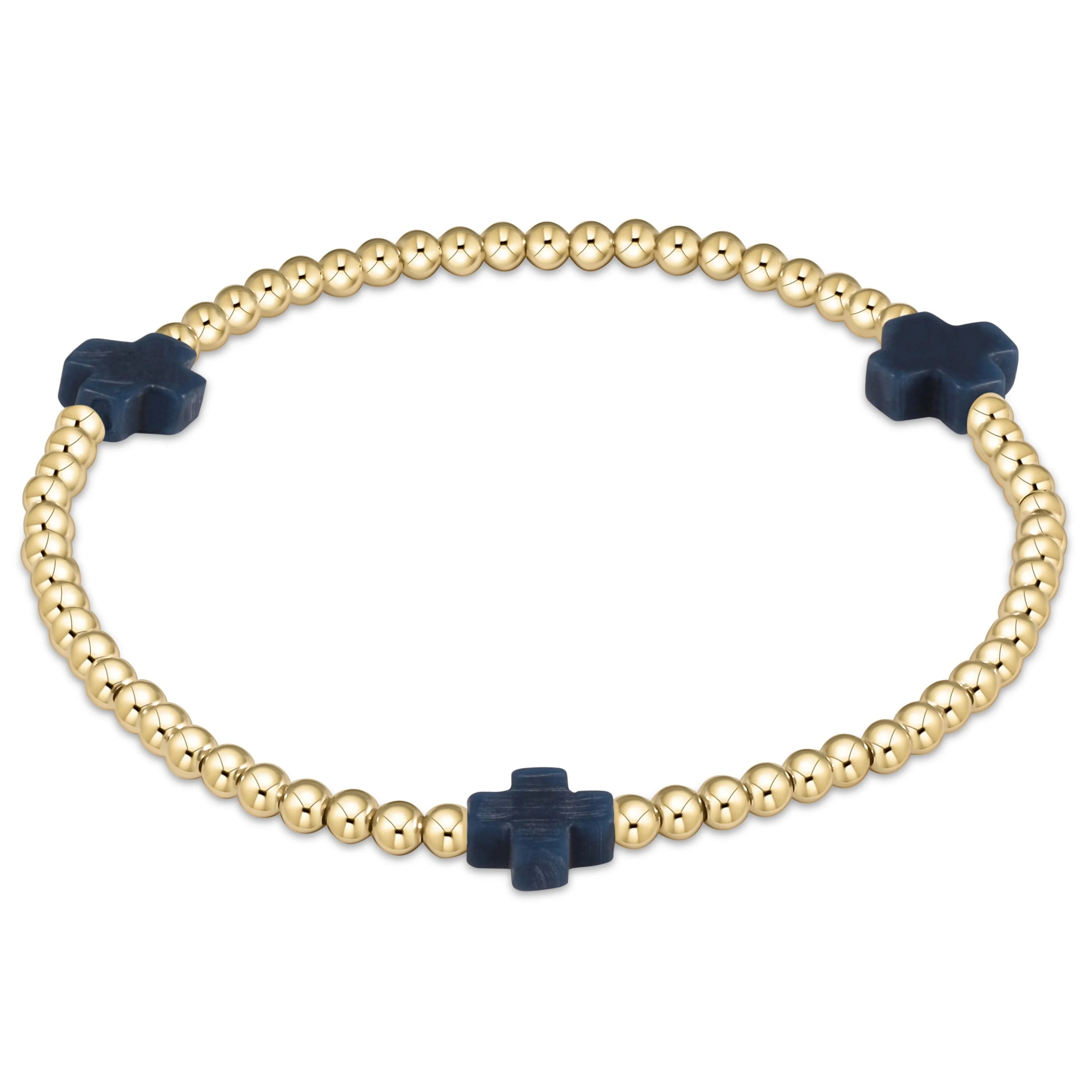 Enewton 3mm Signature Cross Gold Bracelet - Coremarkets