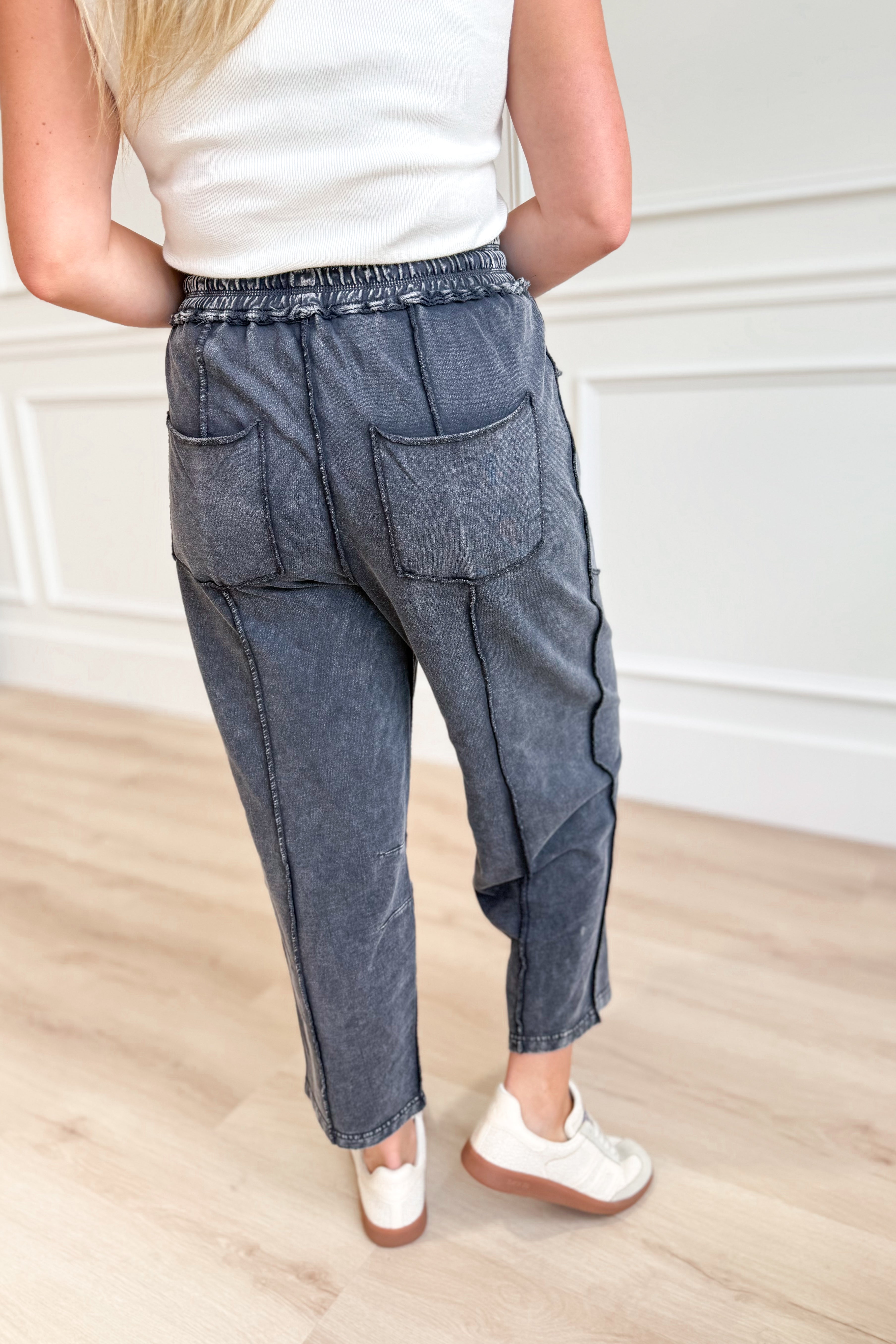 Vinny Mineral Washed Terry Knit Pant - Coremarkets