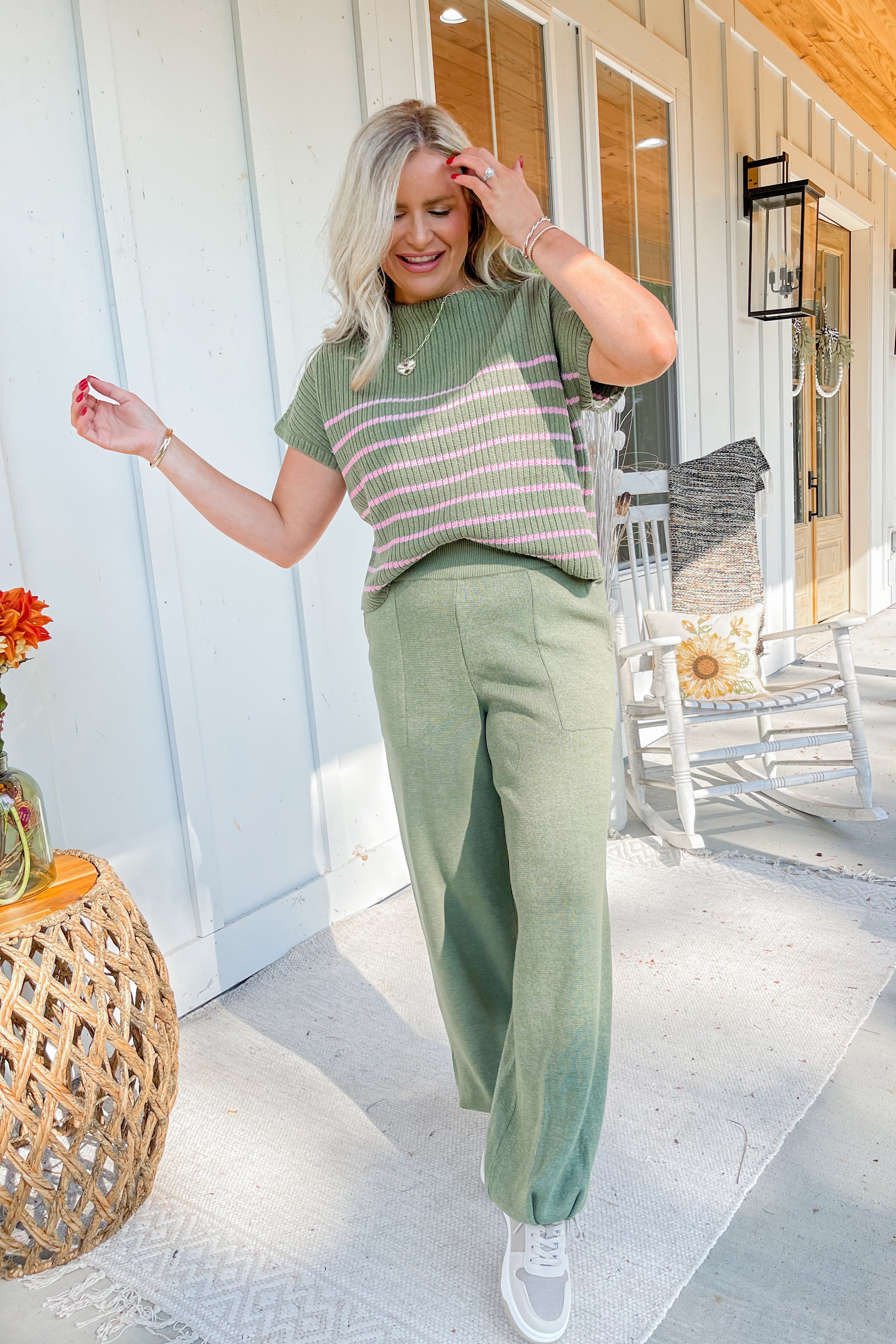 Lottie Knit High Elastic Waist Joggers - Coremarkets
