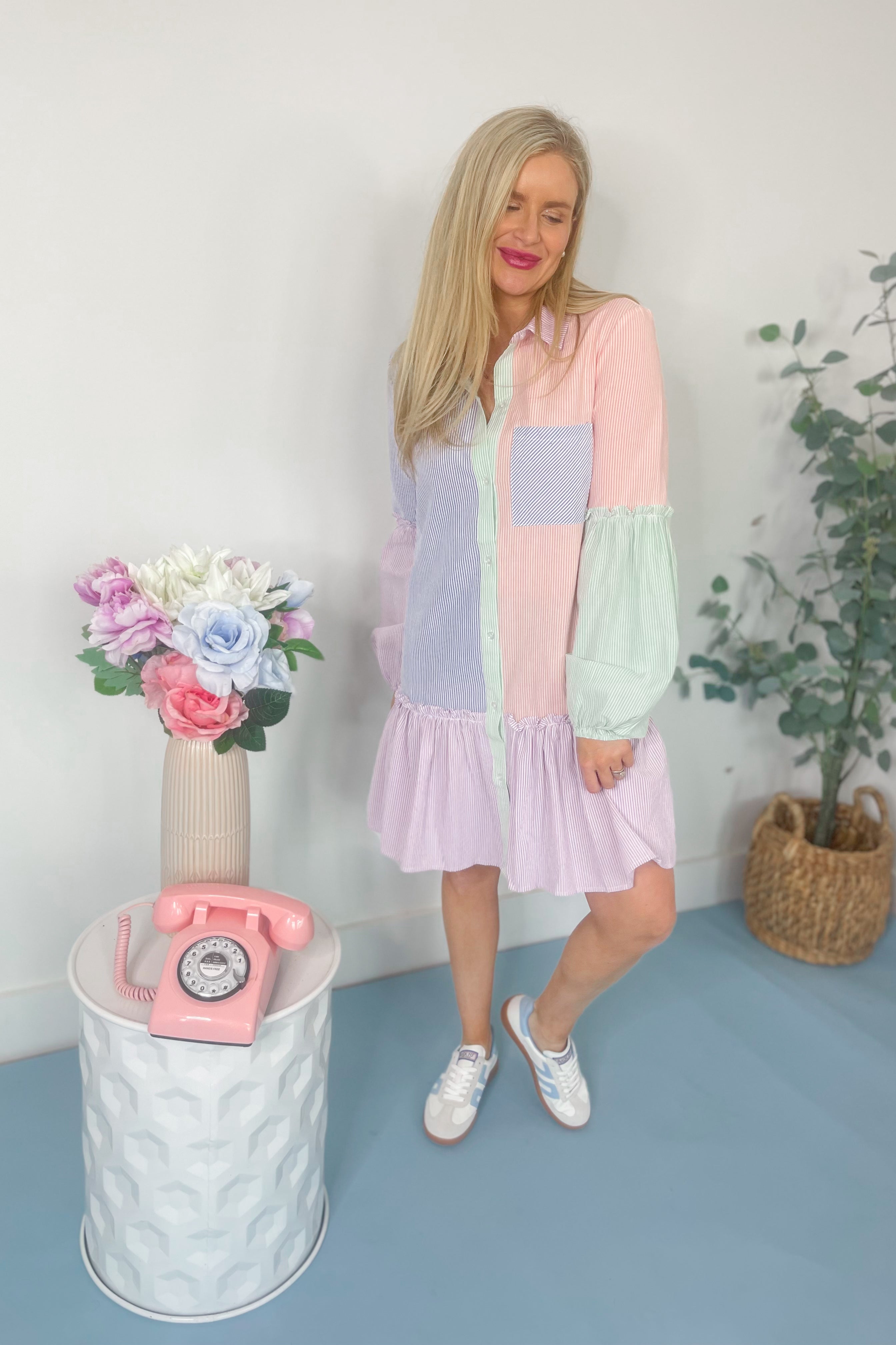 Victoria Multi Striped Dress - Coremarkets