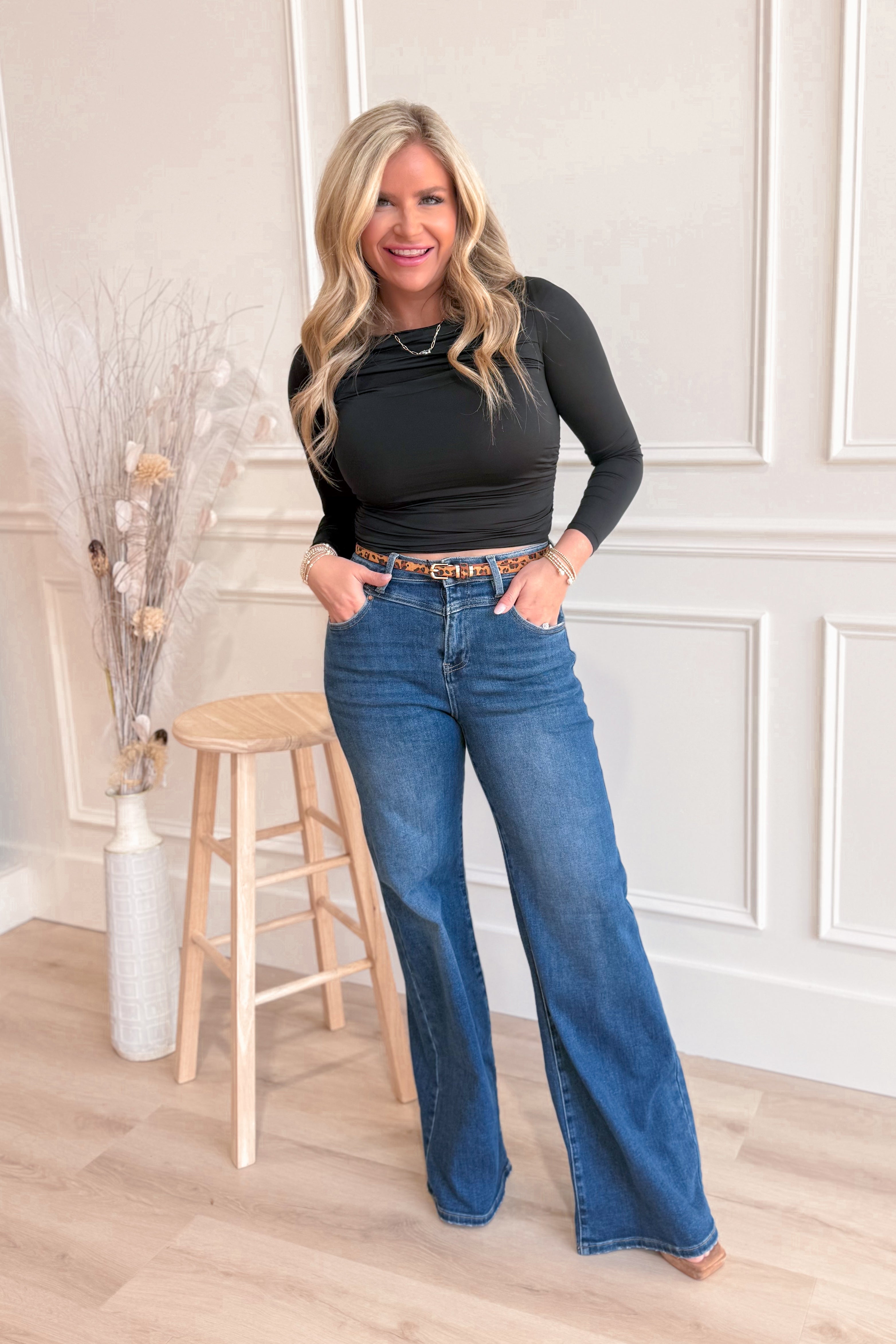 Savvy Off The Shoulder Long Sleeve Top - Coremarkets