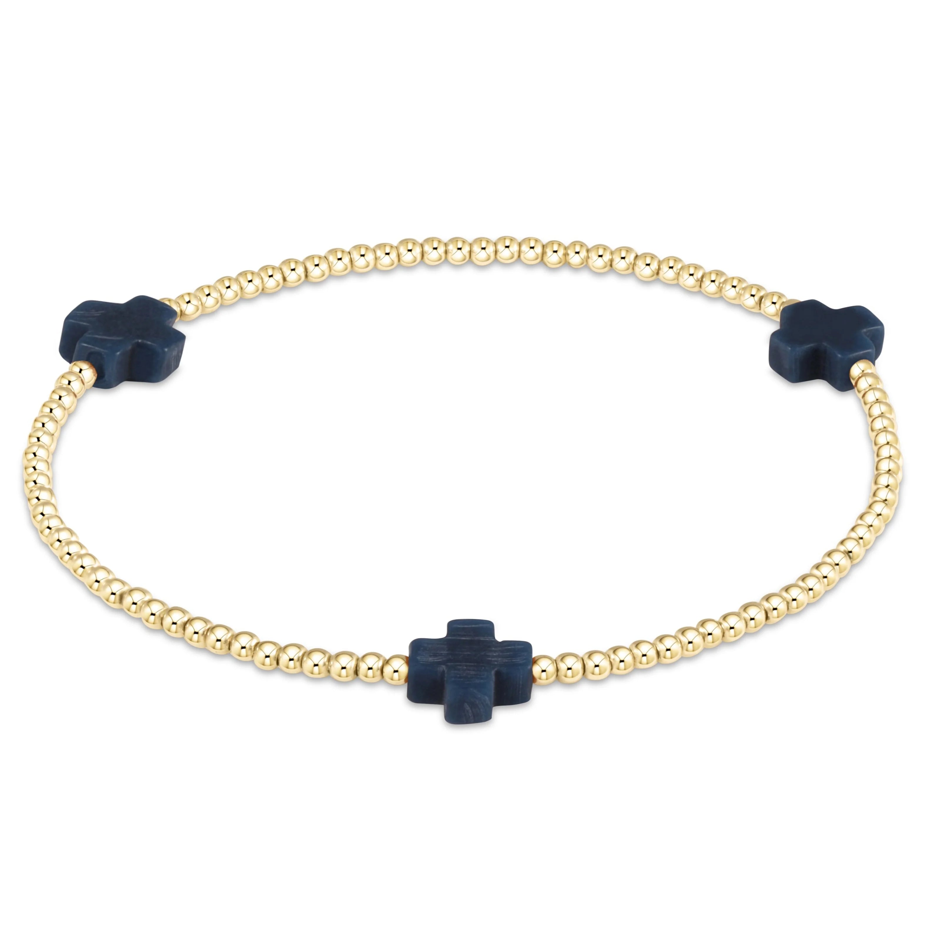 Enewton 2mm Signature Cross Gold Bracelet - Coremarkets