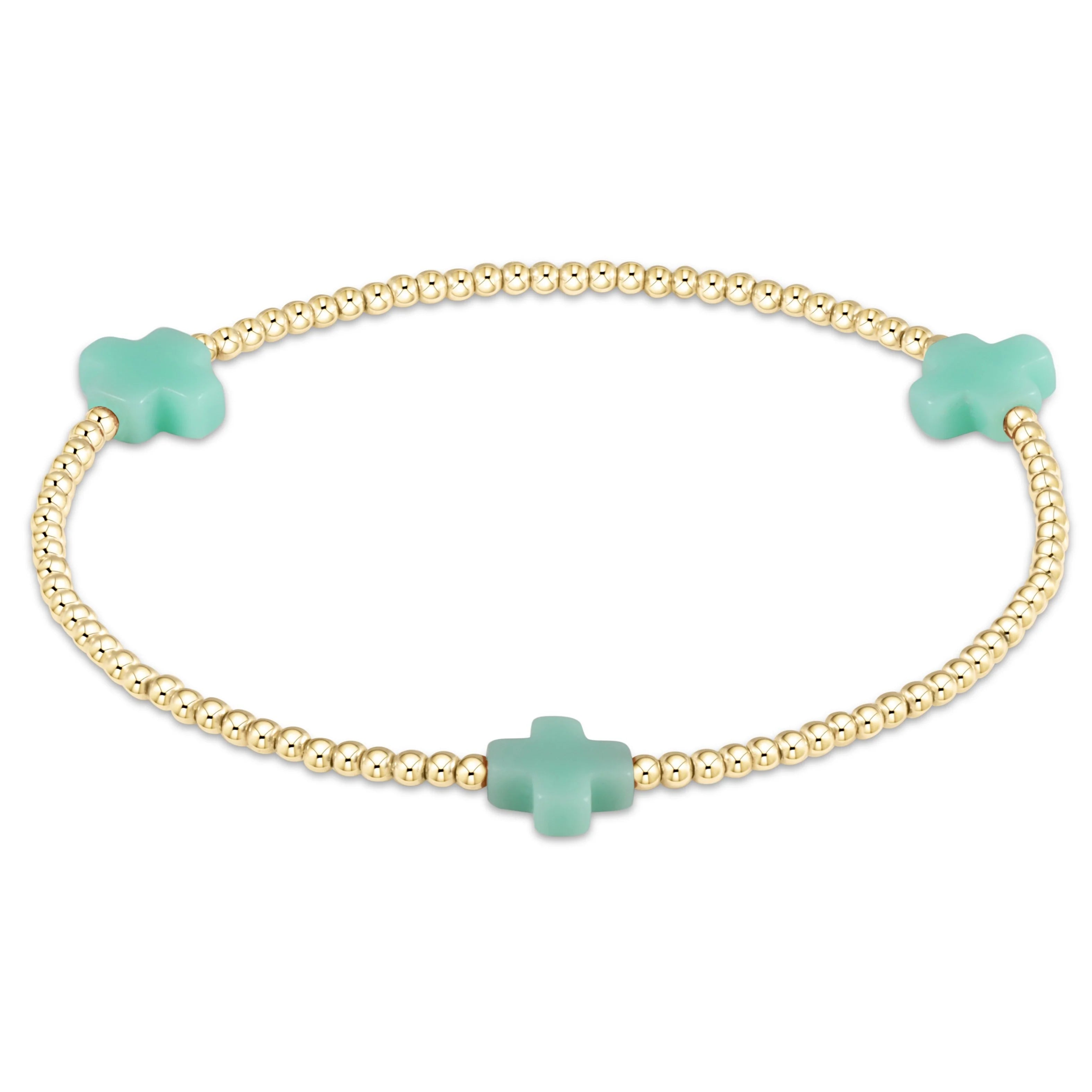 Enewton 2mm Signature Cross Gold Bracelet - Coremarkets
