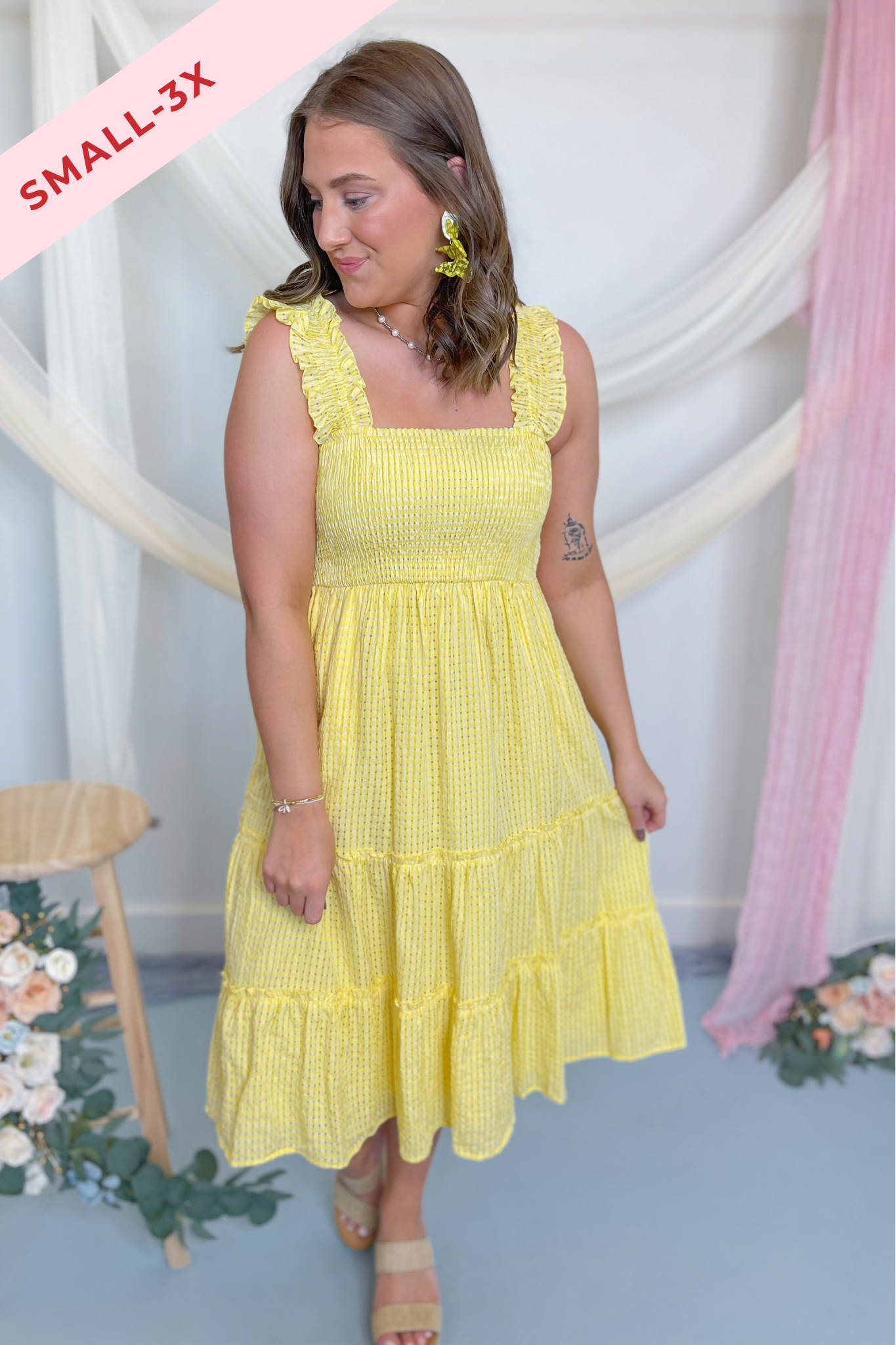 Sunny Tiered Midi Dress - Coremarkets