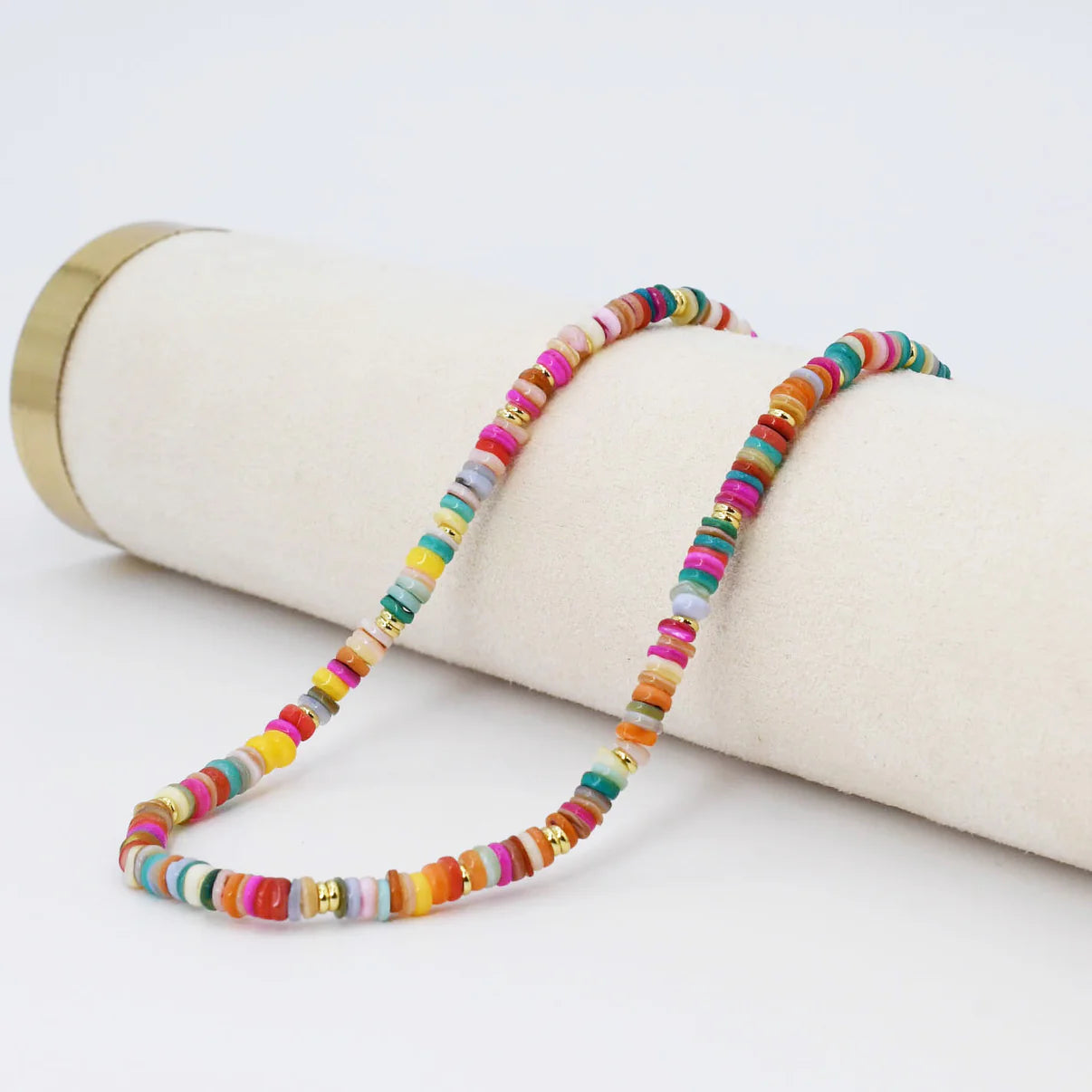 Treasure Jewels Rainbow Bright Gemstone Necklace - Coremarkets