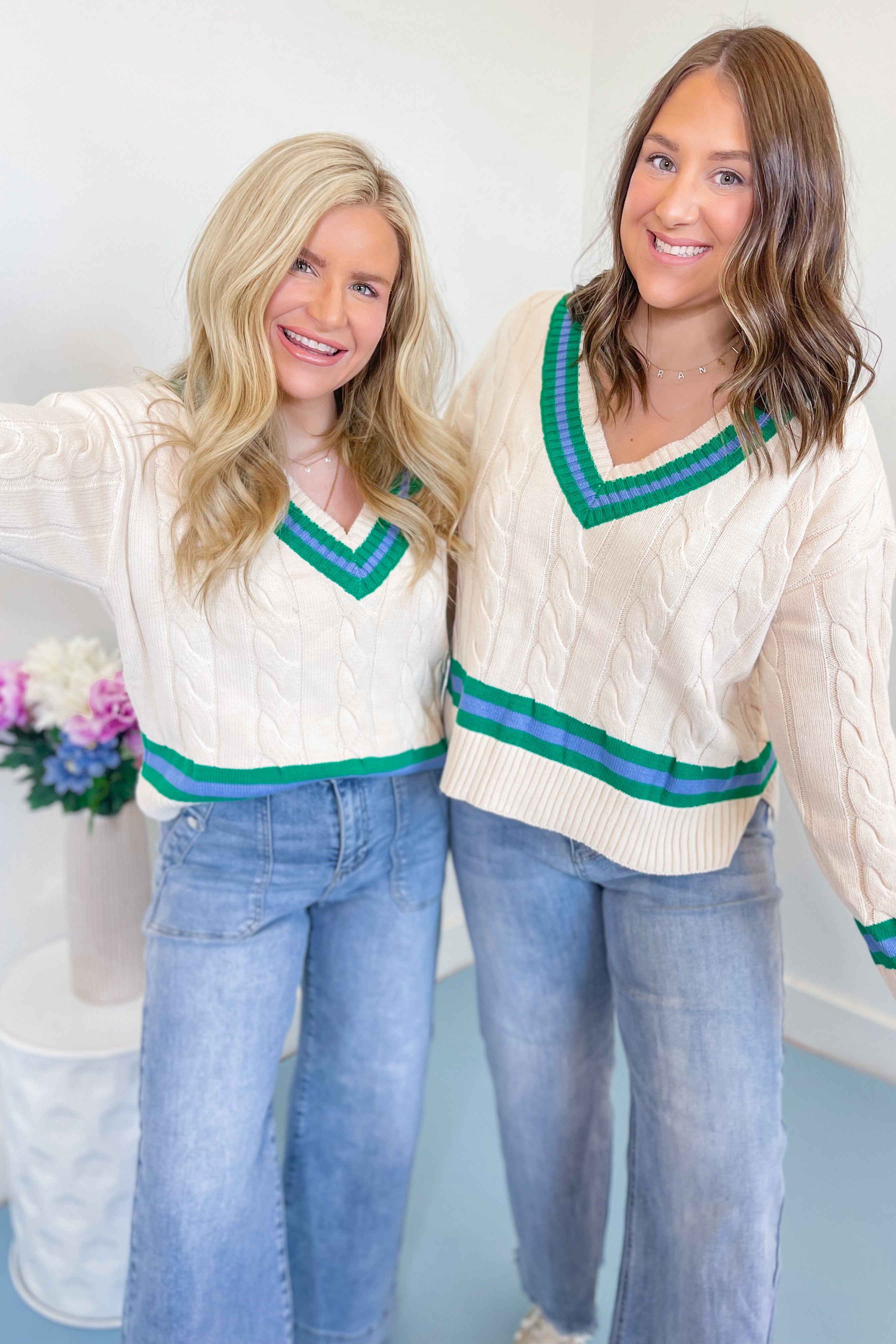 Jessie Cable Knit Chic Sweater Top - Coremarkets