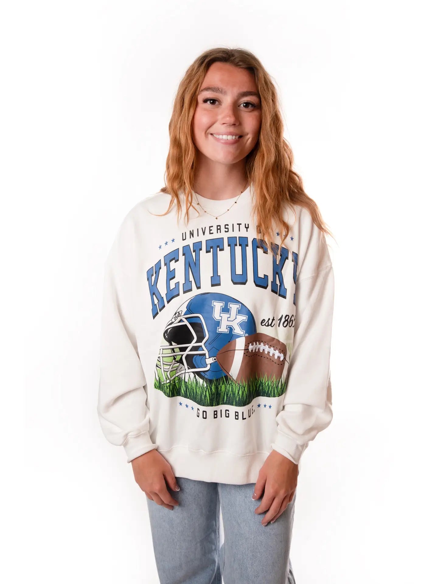 Kentucky Malone Multi Media Fleece Crew Sweatshirt - Coremarkets