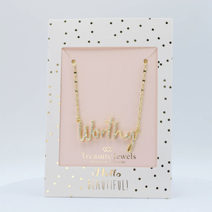 Treasure Jewels Worthy Gold Necklace - Coremarkets